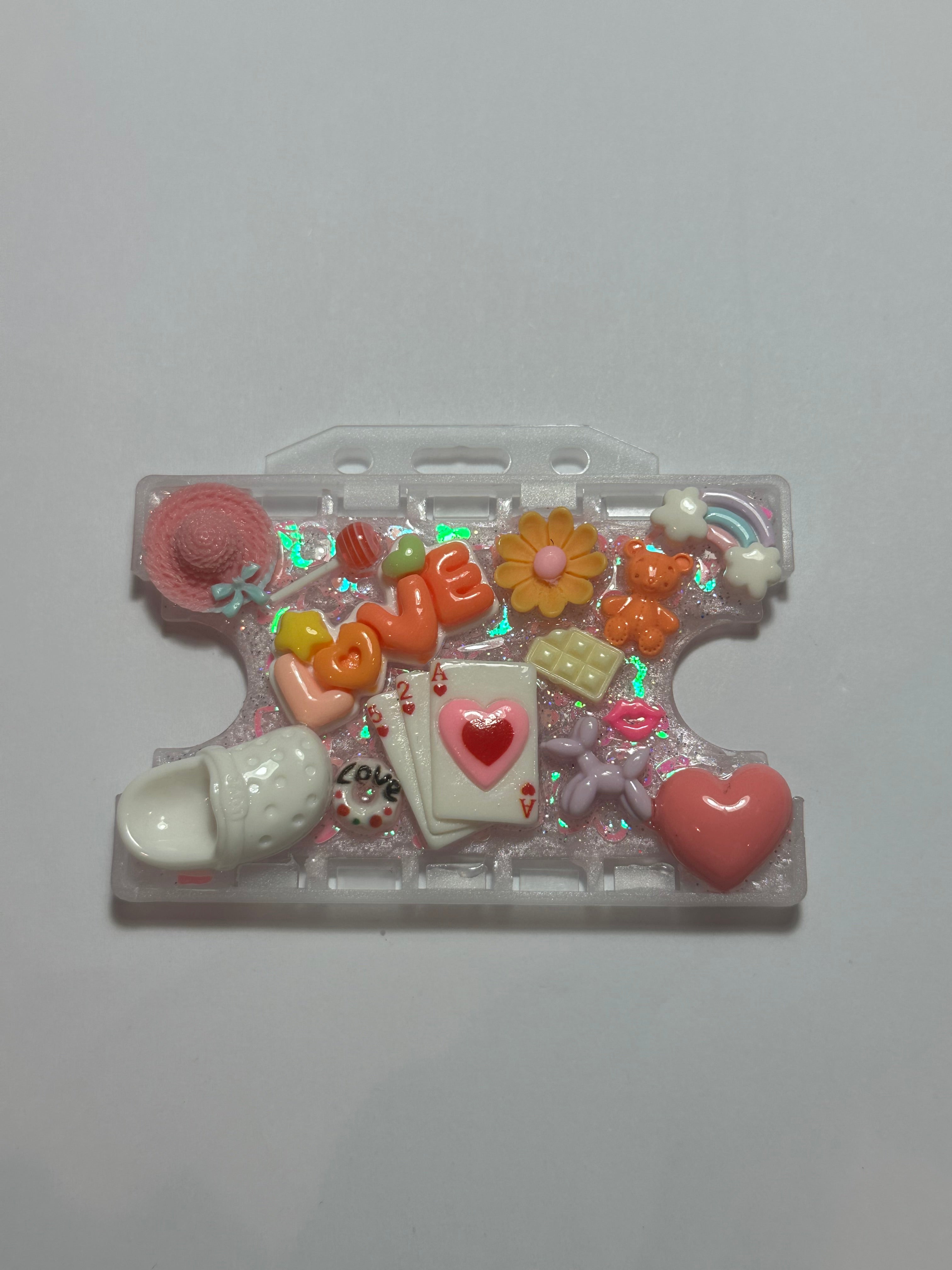 Handmade Resin Charm Lanyard Card Holder