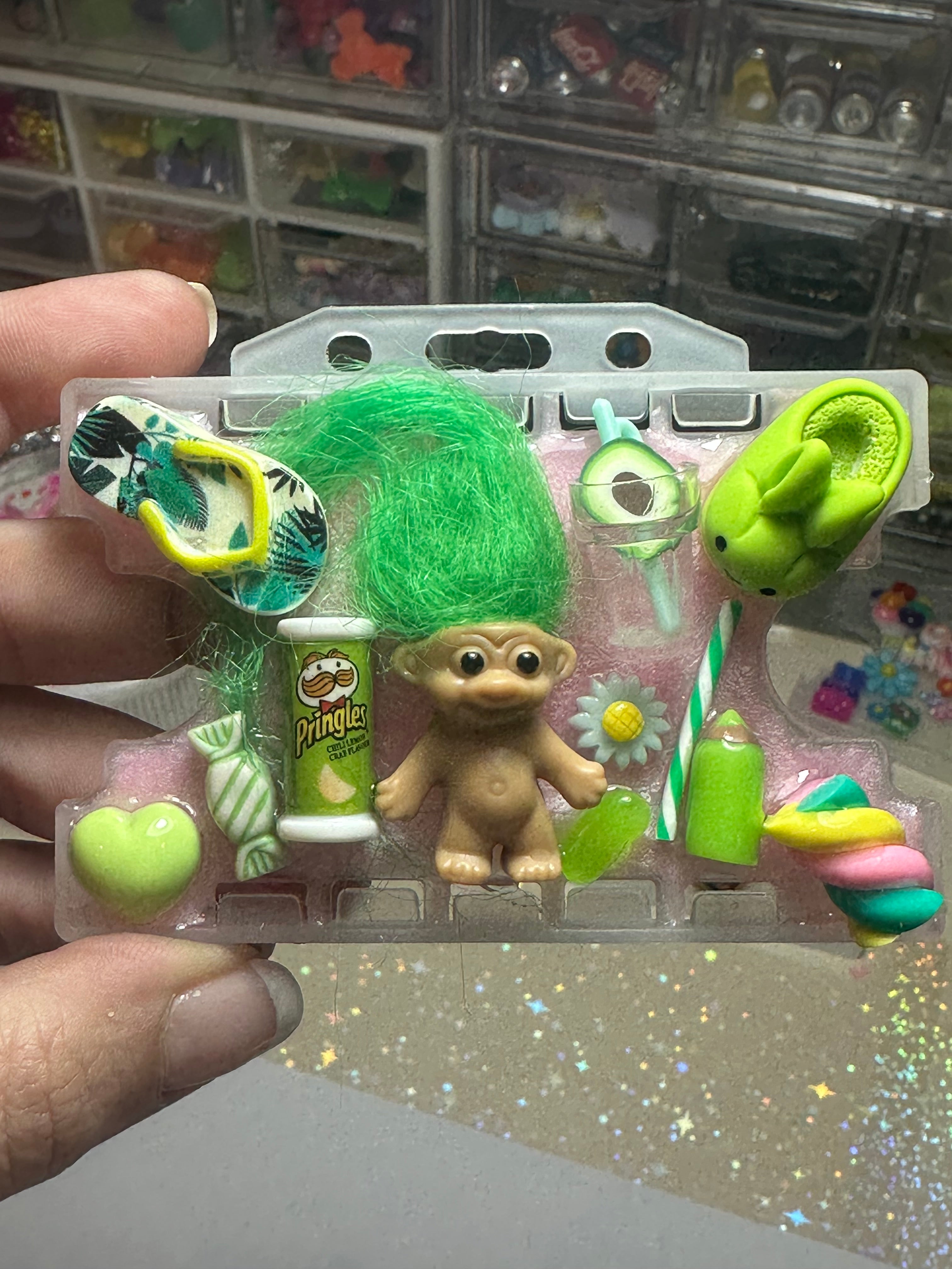 Handmade Resin Charm Lanyard Card Holder