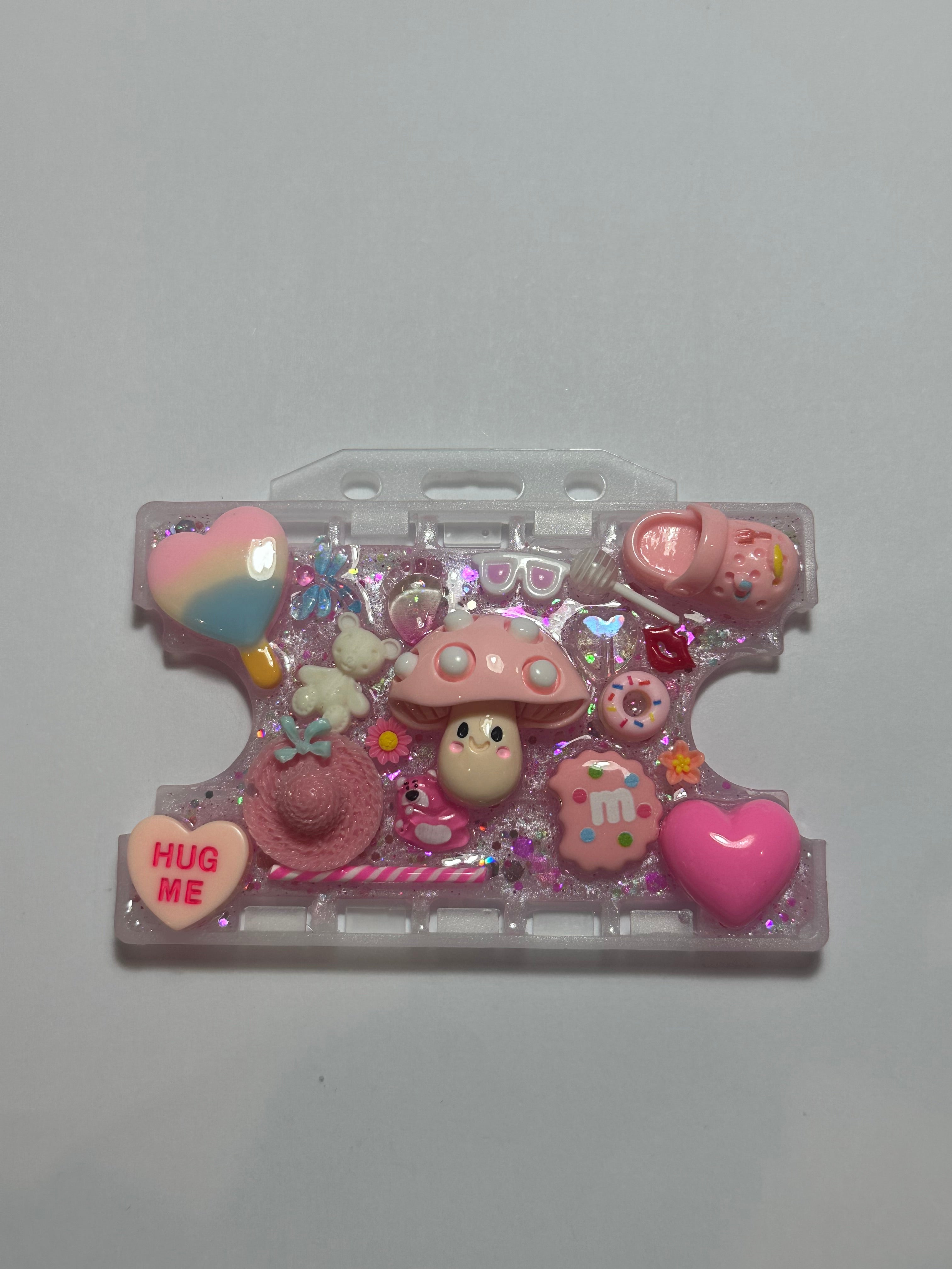 Handmade Resin Charm Lanyard Card Holder