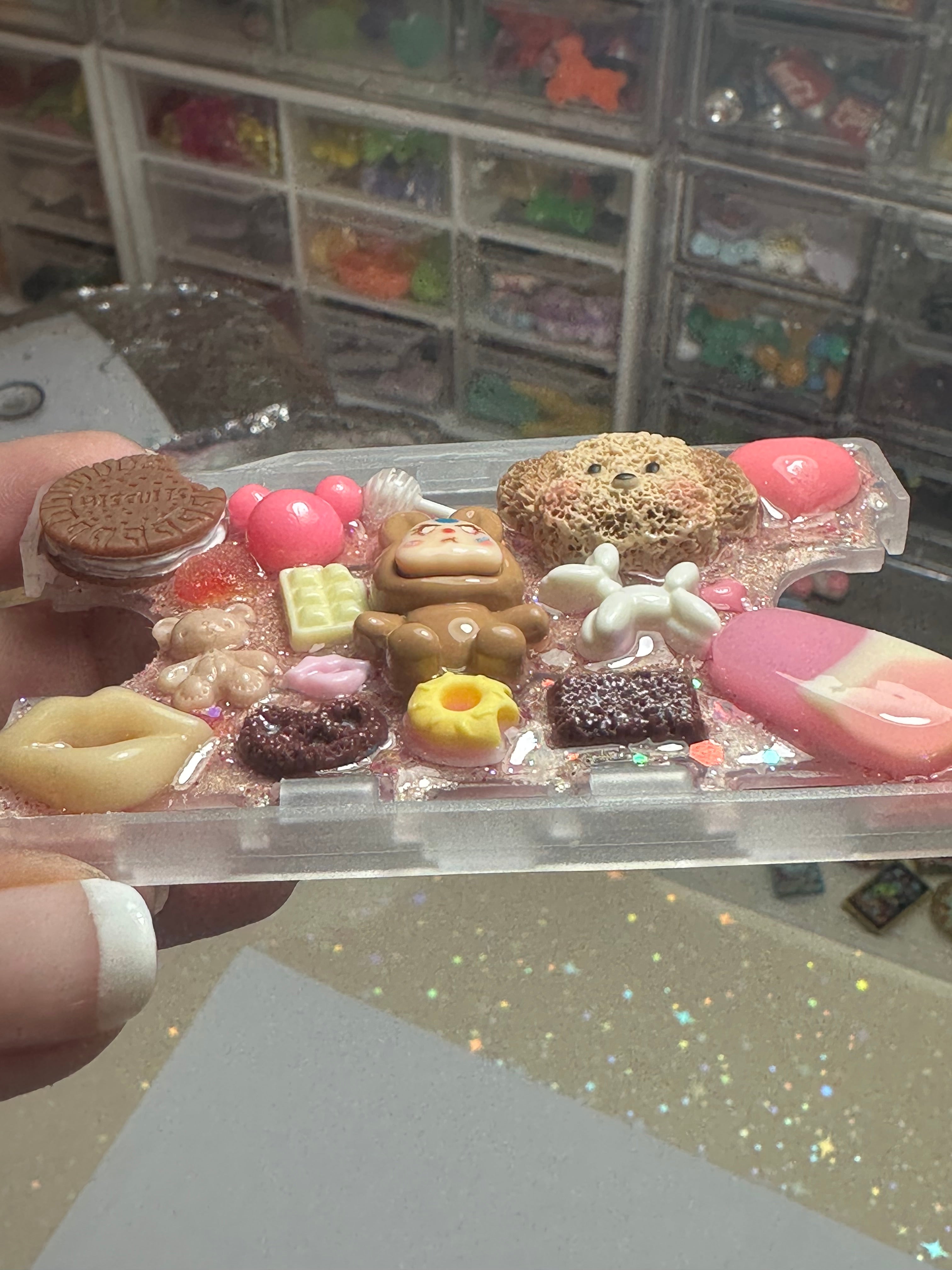 Handmade Resin Charm Lanyard Card Holder