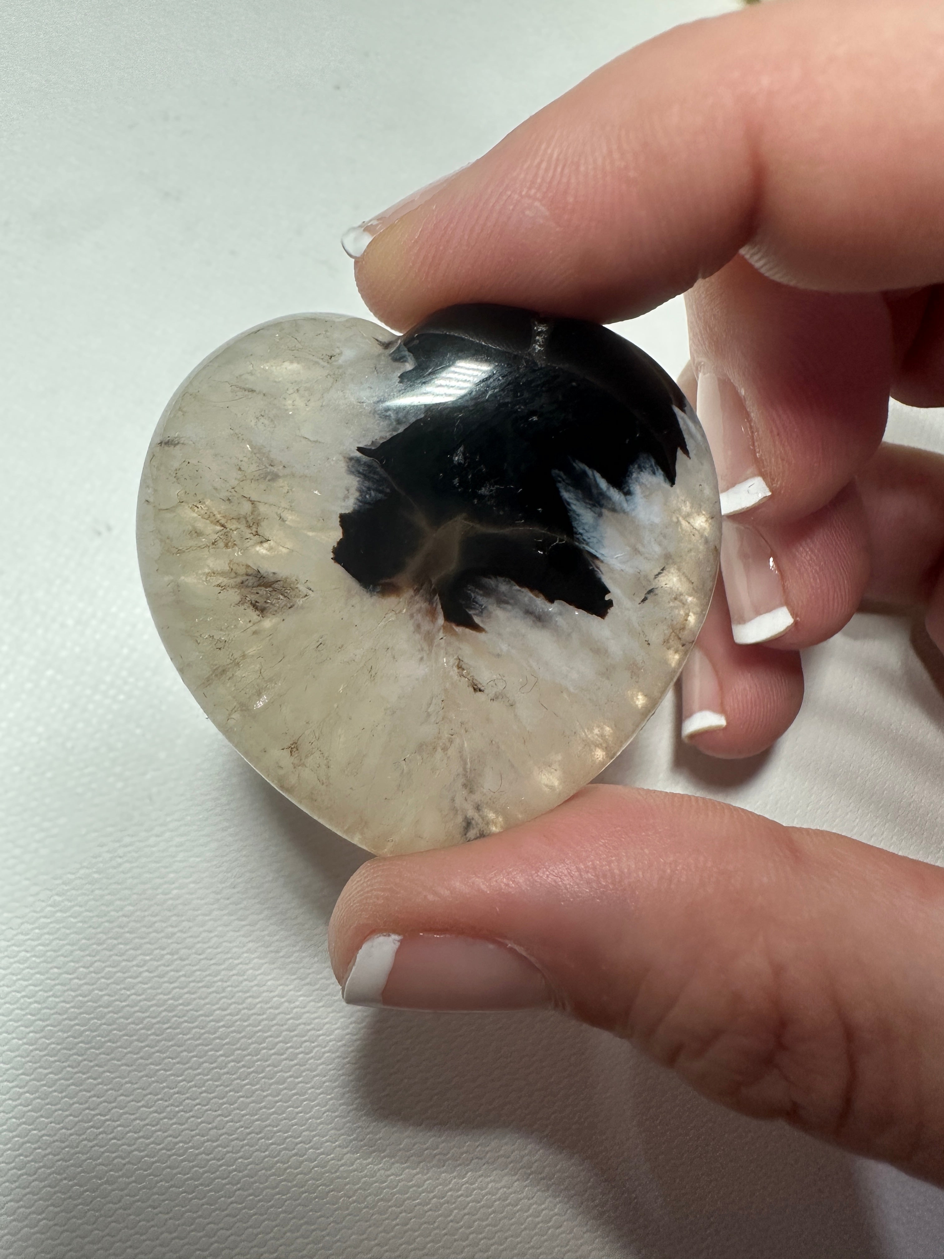Black Agate Heart 8