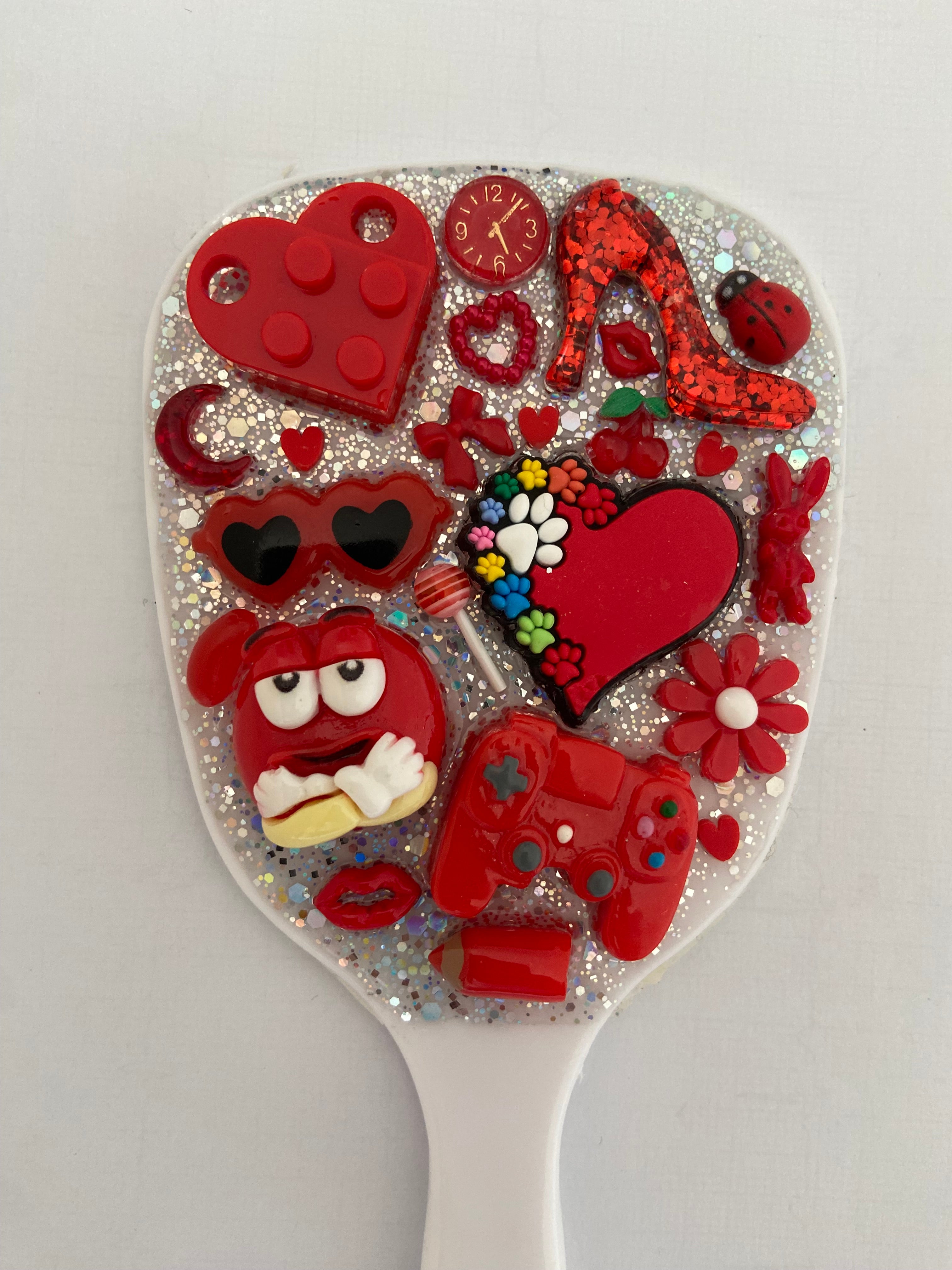 Handmade Resin Charm Hand Mirror