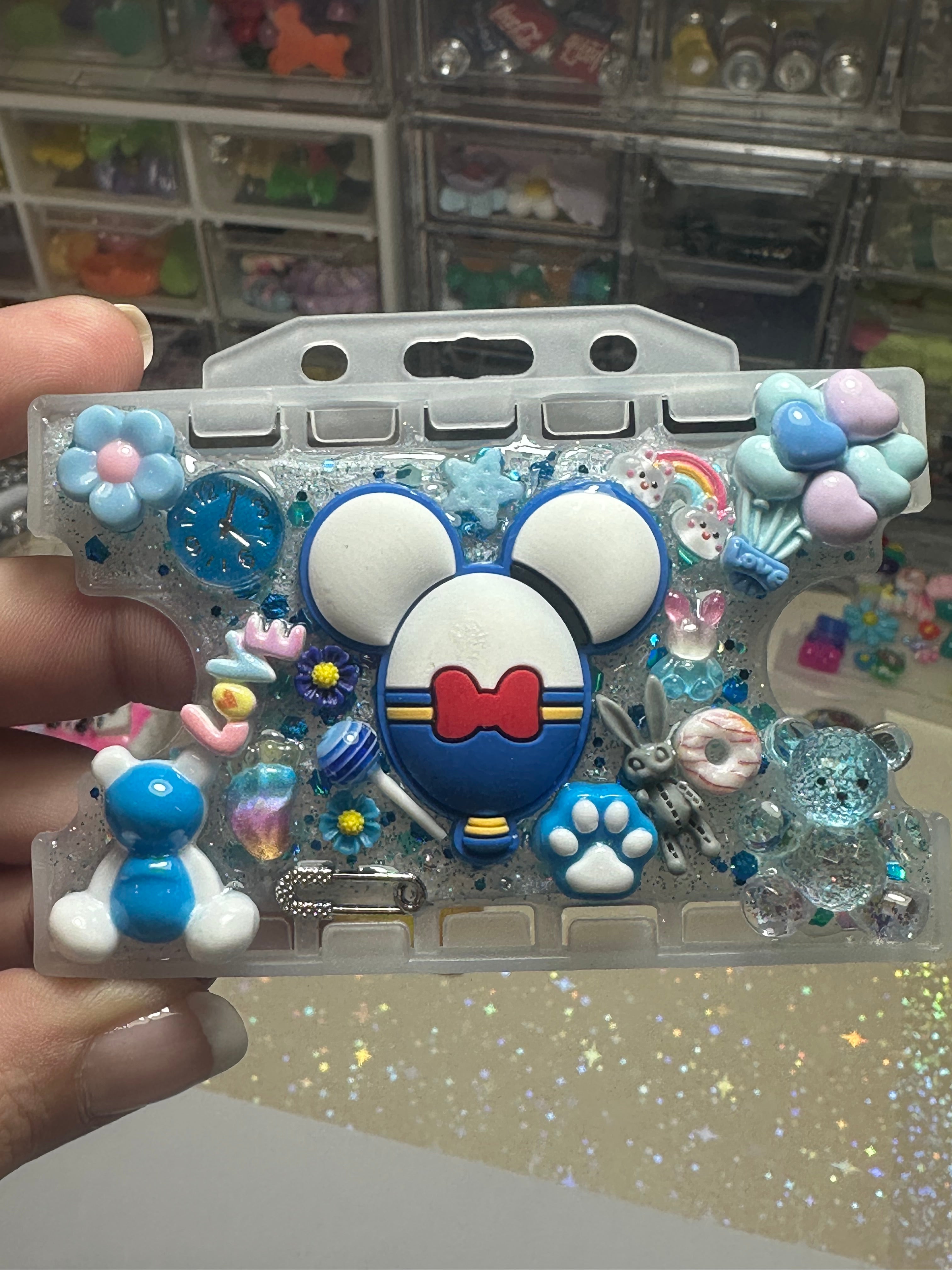 Handmade Resin Charm Lanyard Card Holder