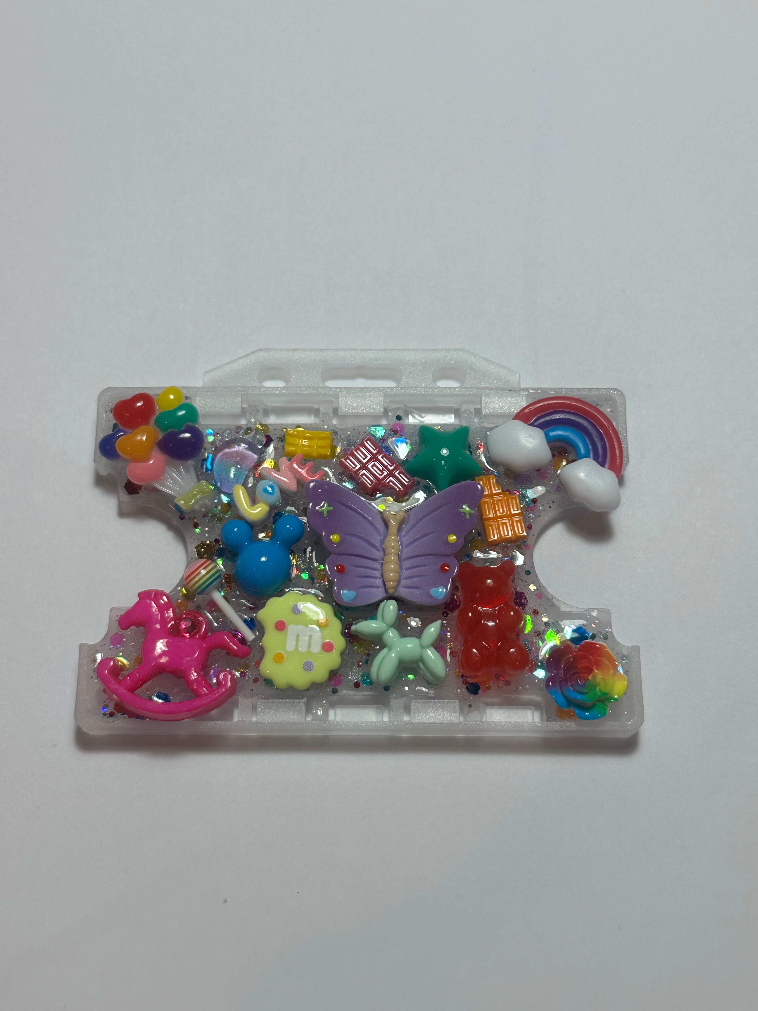 Handmade Resin Charm Lanyard Card Holder