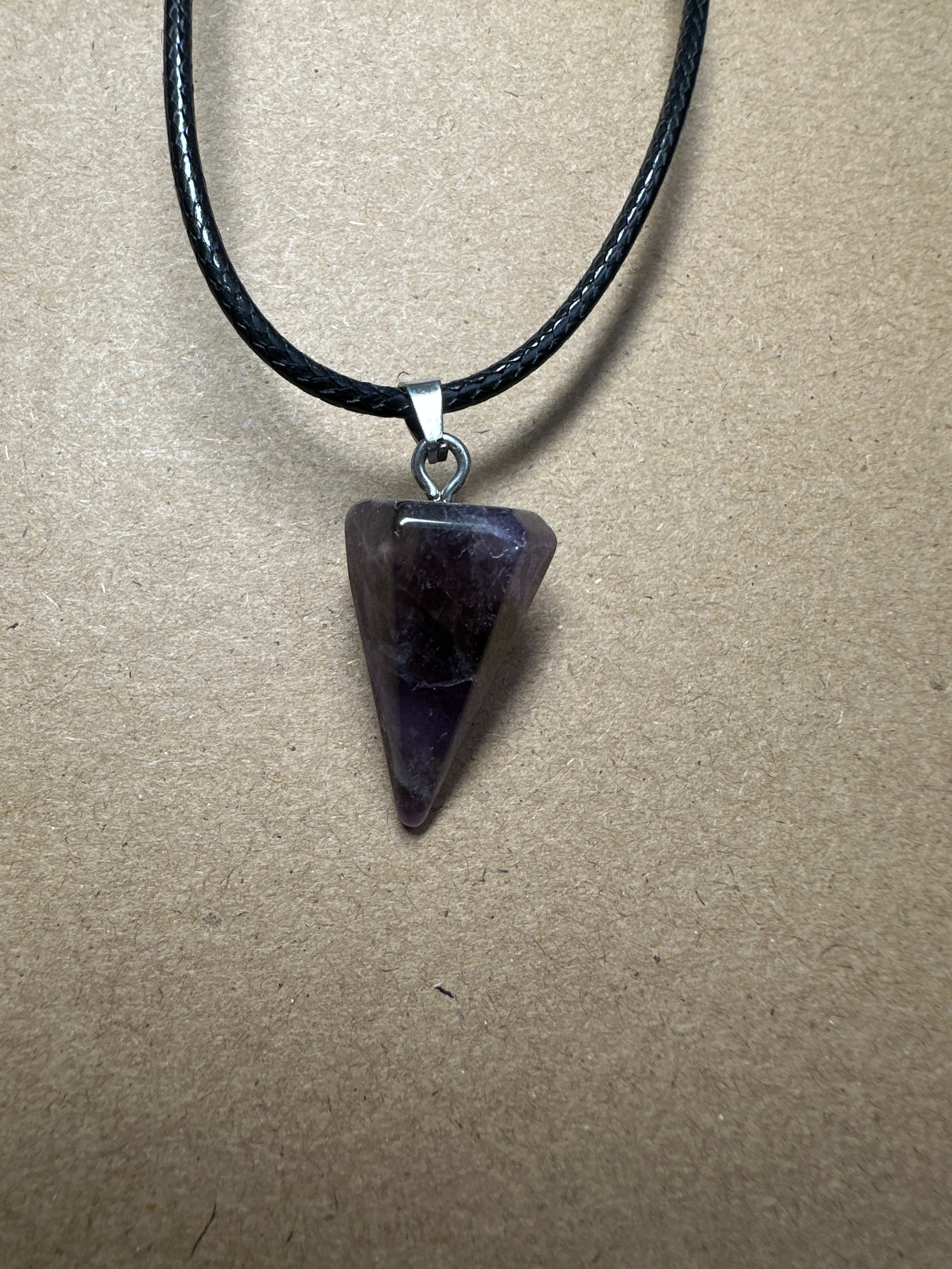 Amethyst Pendulum Necklace