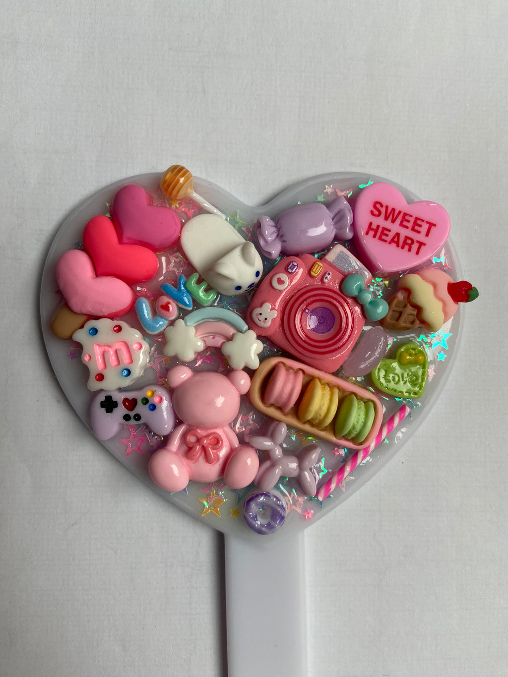 Small Handmade Resin Charm Hand Mirror