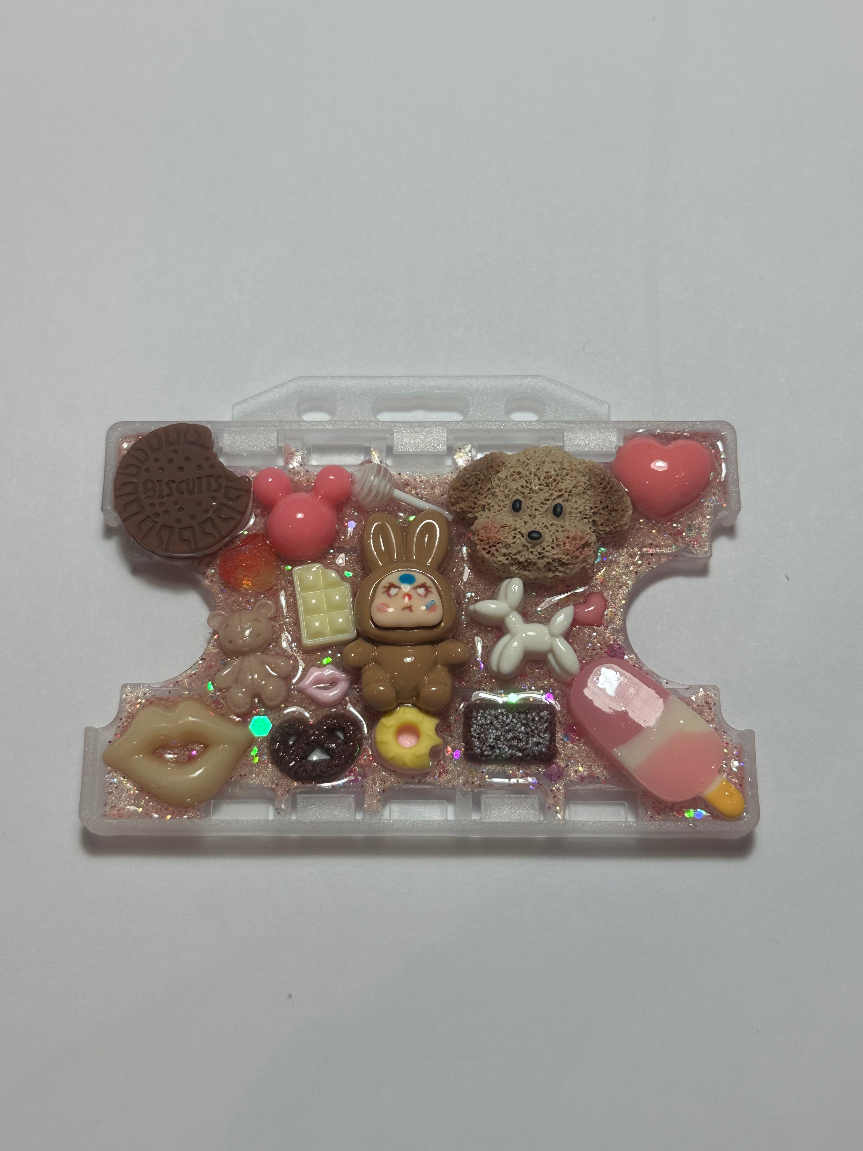 Handmade Resin Charm Lanyard Card Holder