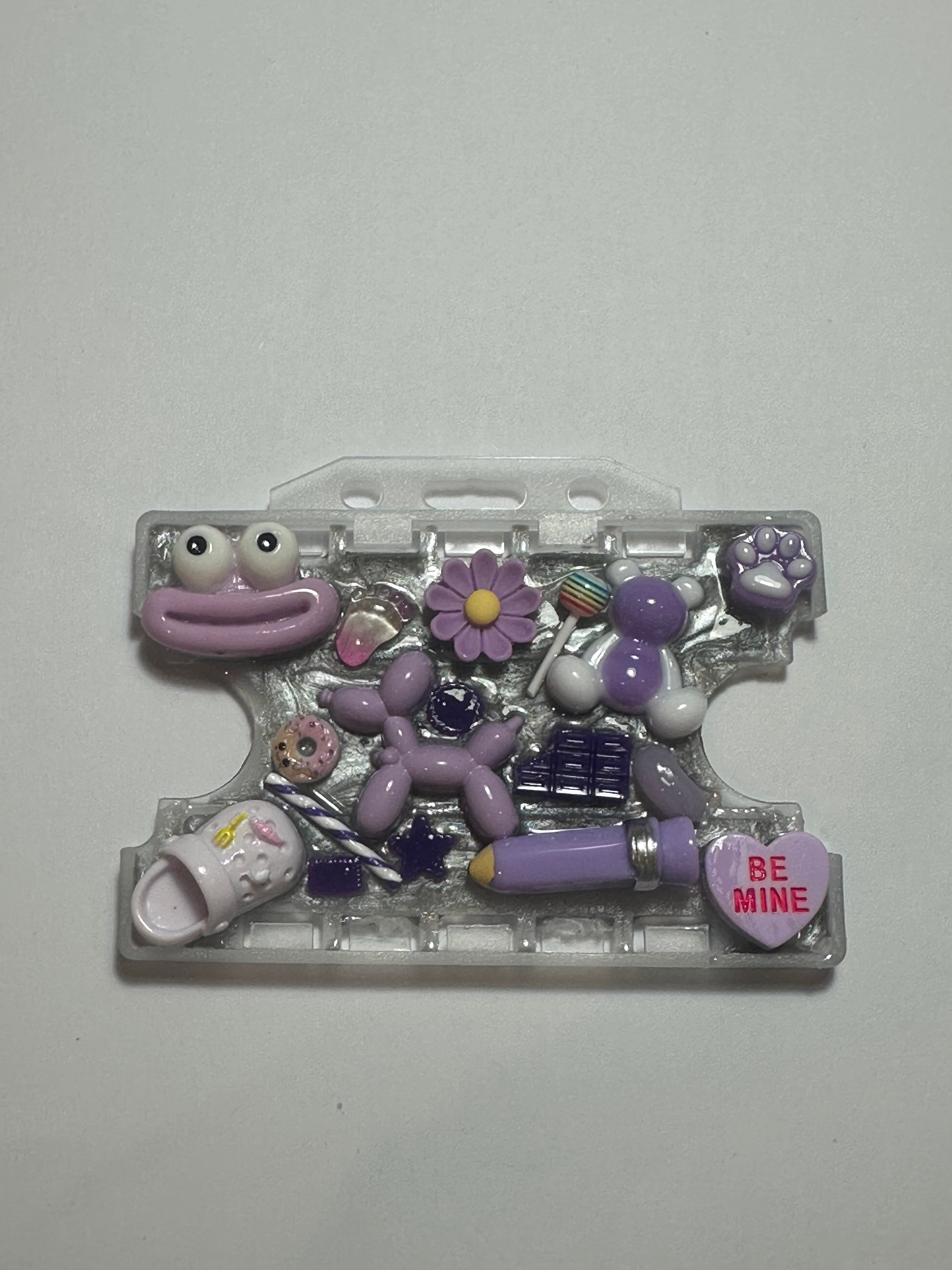 Handmade Resin Charm Lanyard Card Holder