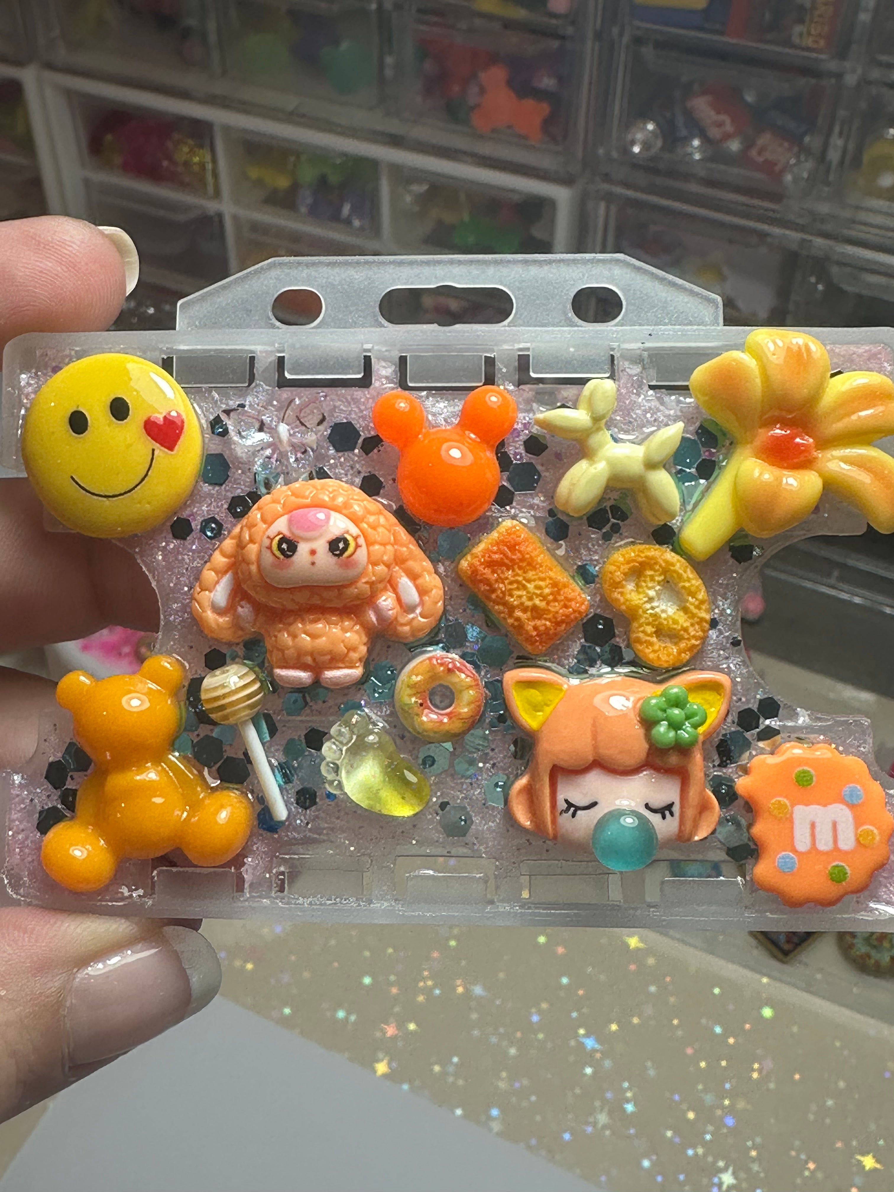 Handmade Resin Charm Lanyard Card Holder