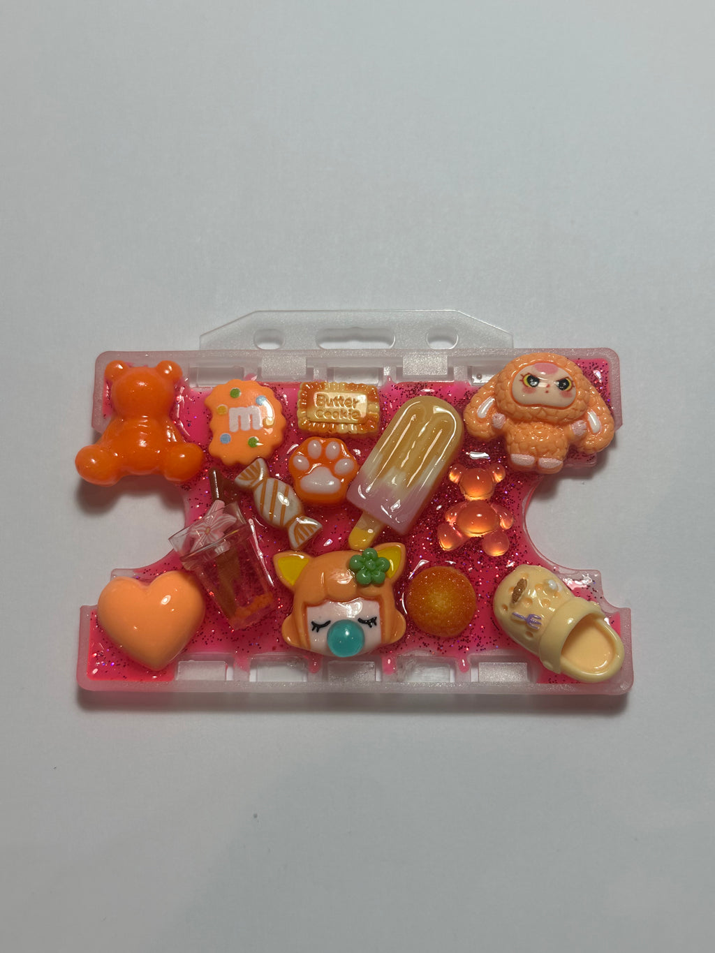 Handmade Resin Charm Lanyard Card Holder