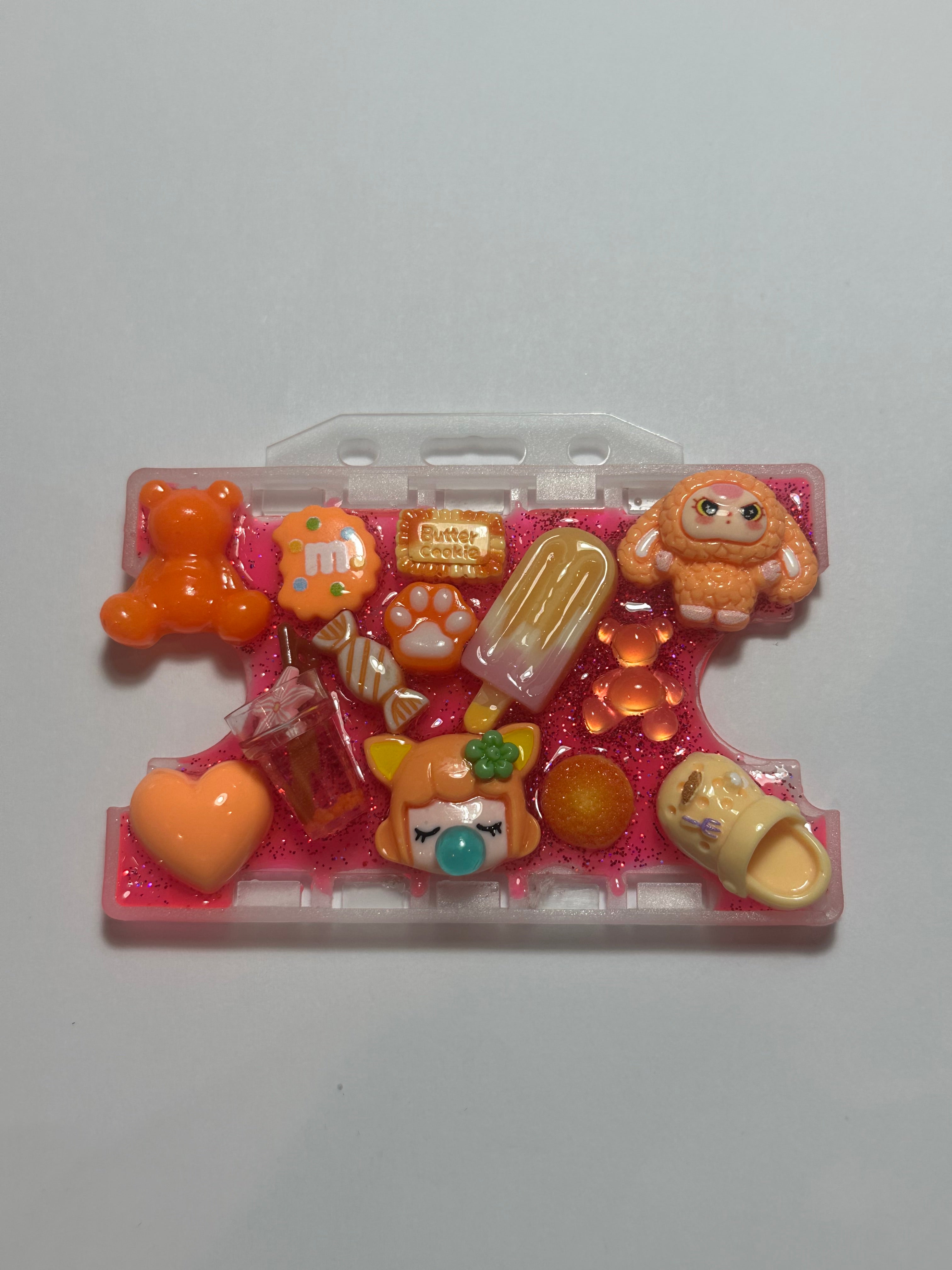 Handmade Resin Charm Lanyard Card Holder