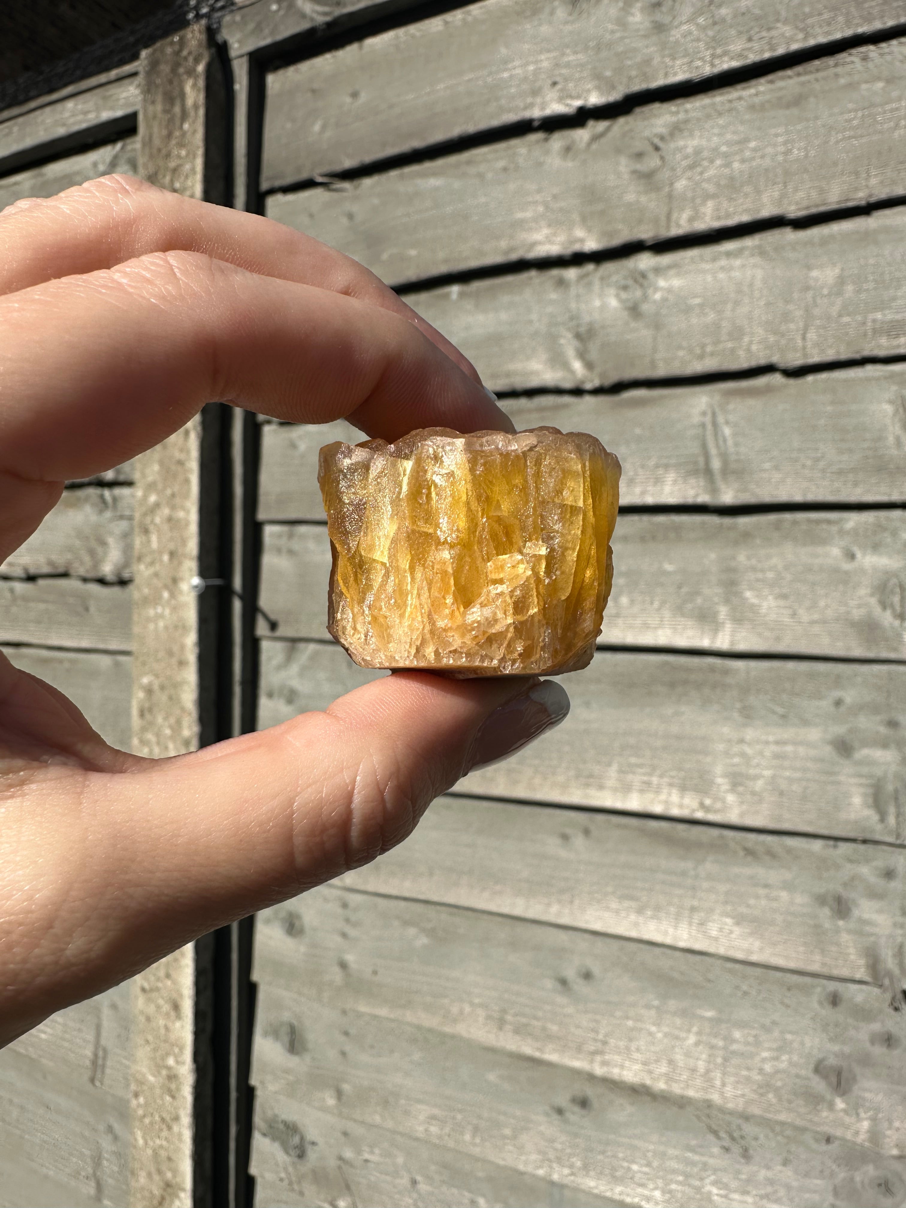 Raw Yellow Fluorite 2  (RARE)