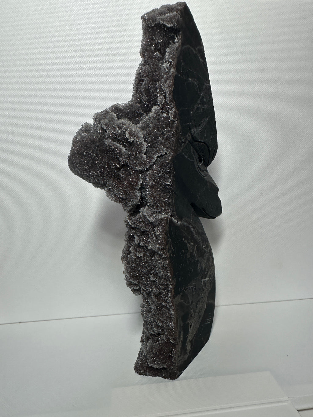 Sphalerite with Garnet Large Carving