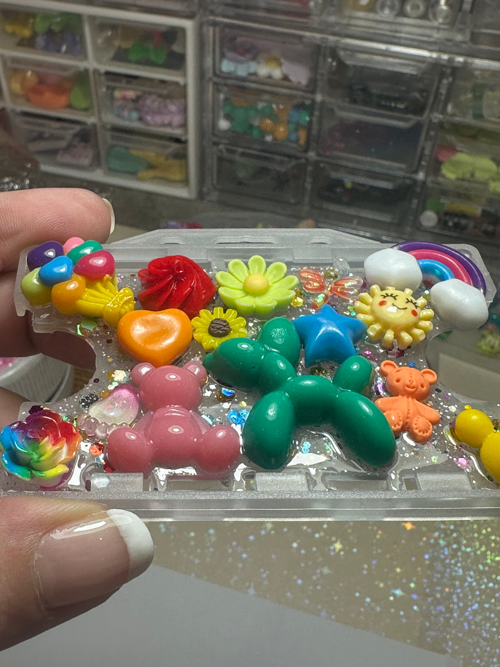 Handmade Resin Charm Lanyard Card Holder