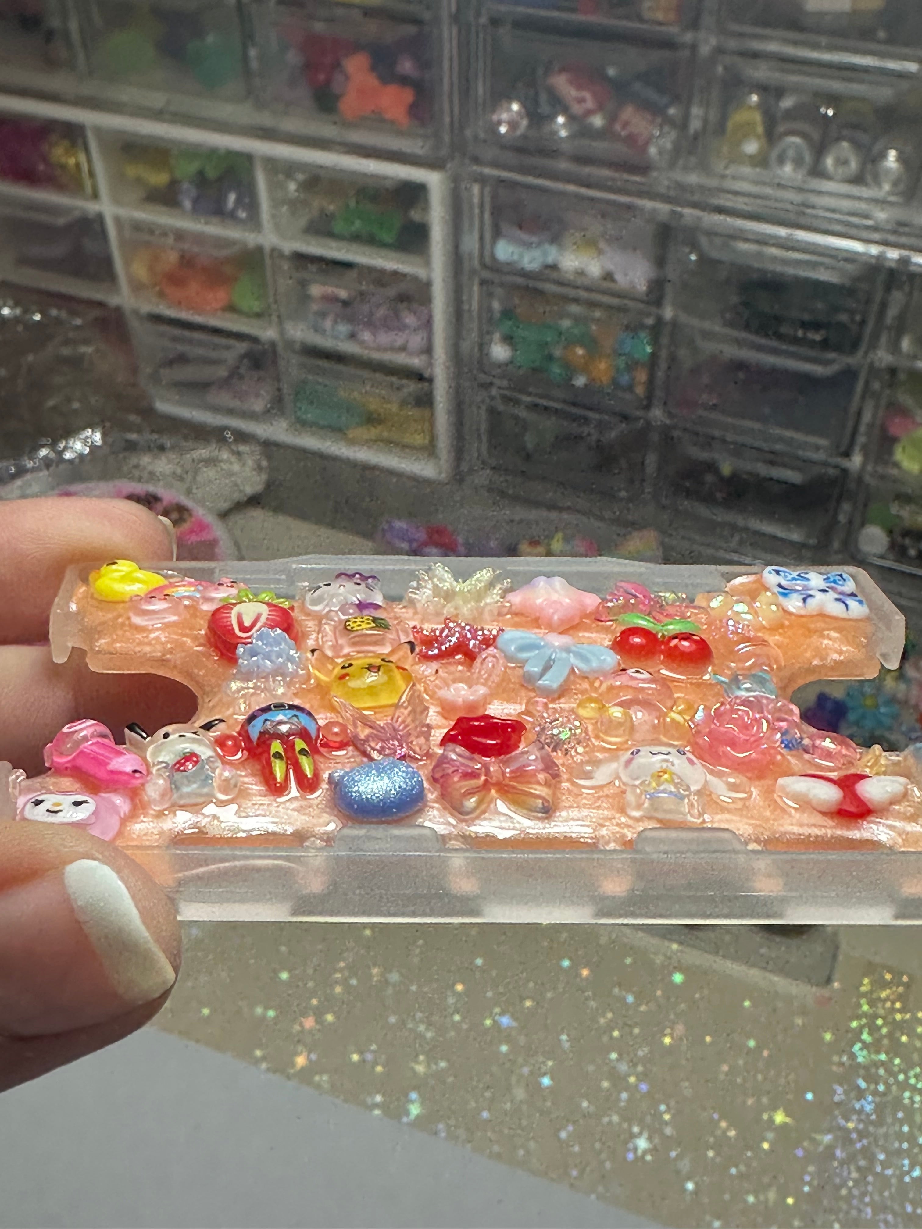 Handmade Resin Charm Lanyard Card Holder