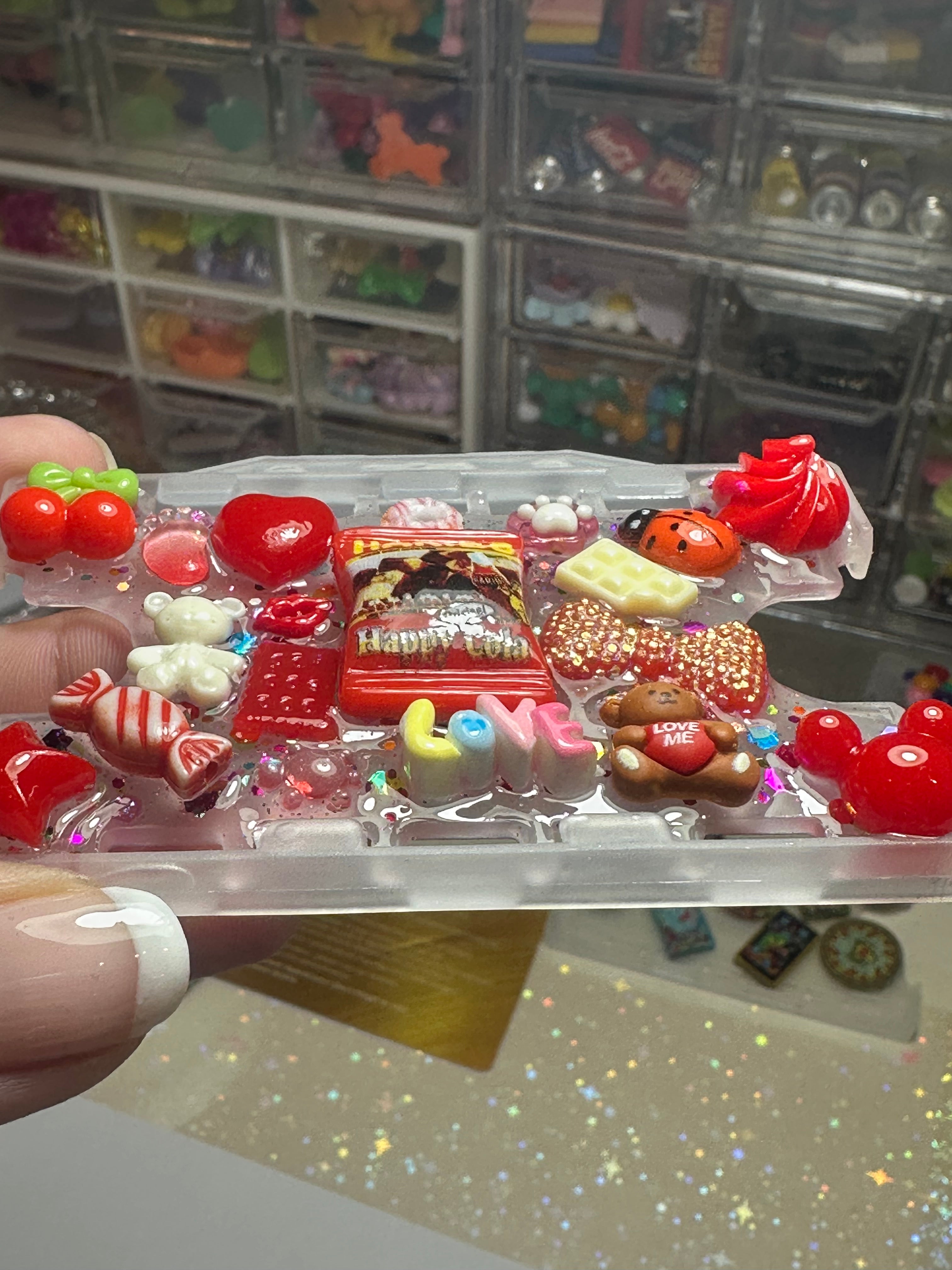 Handmade Resin Charm Lanyard Card Holder