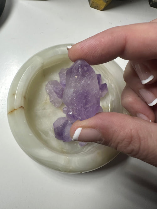 Amethyst Tooth Pieces