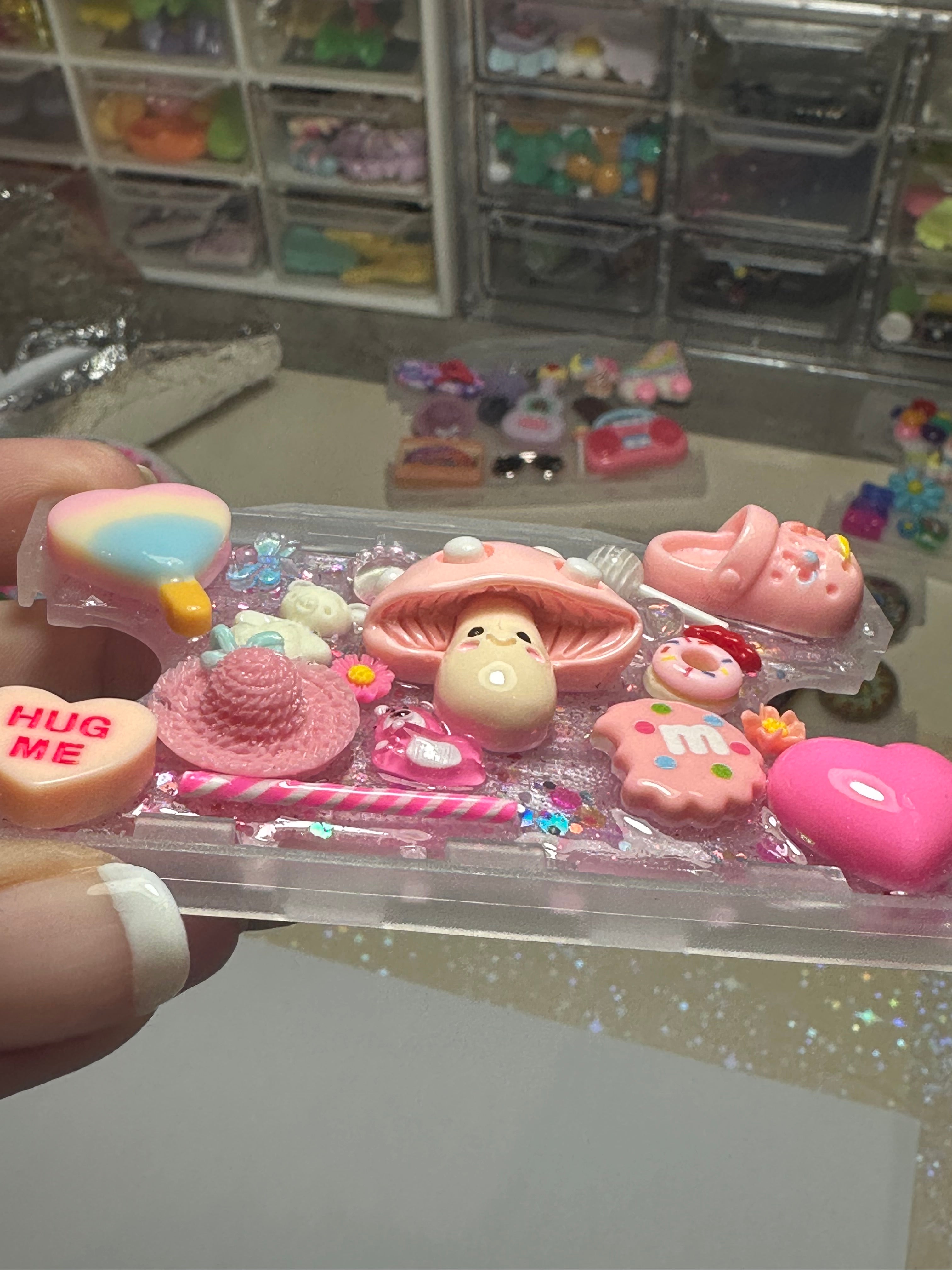 Handmade Resin Charm Lanyard Card Holder