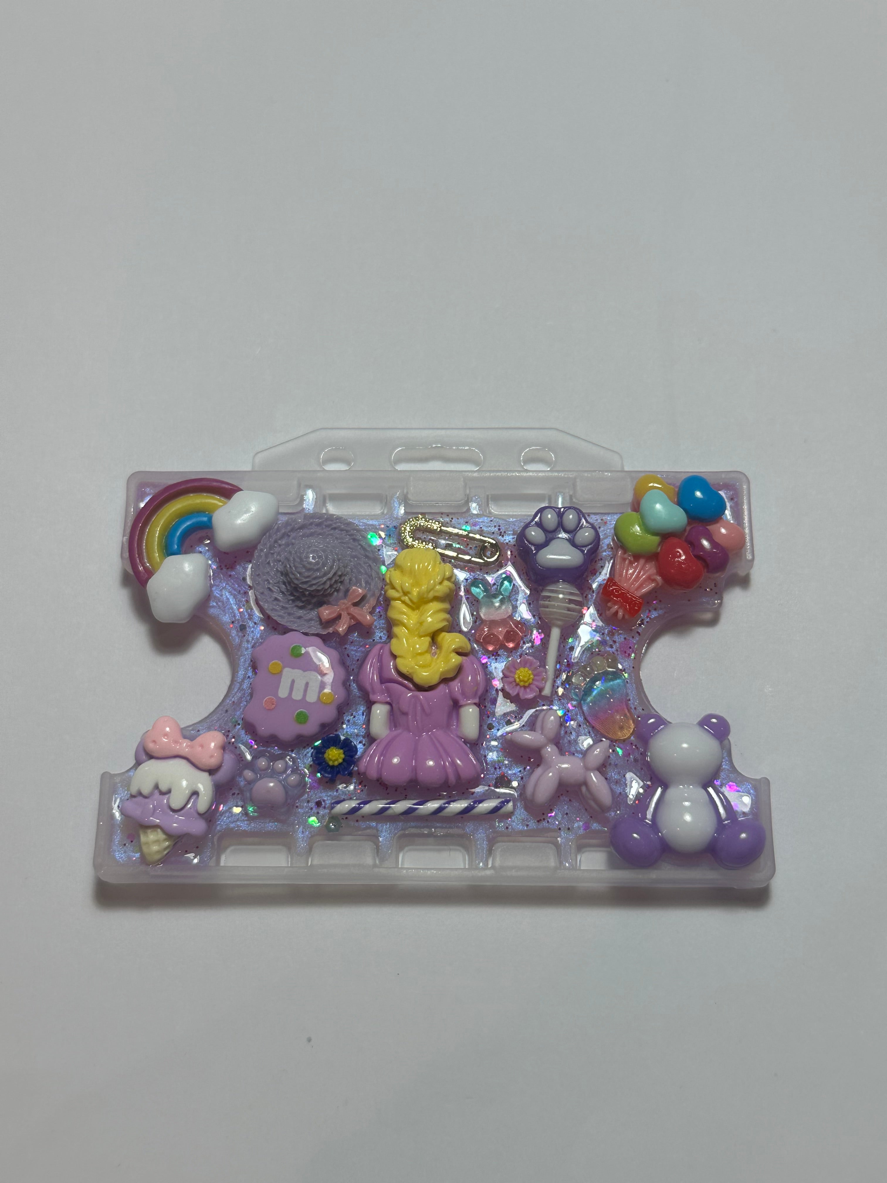 Handmade Resin Charm Lanyard Card Holder