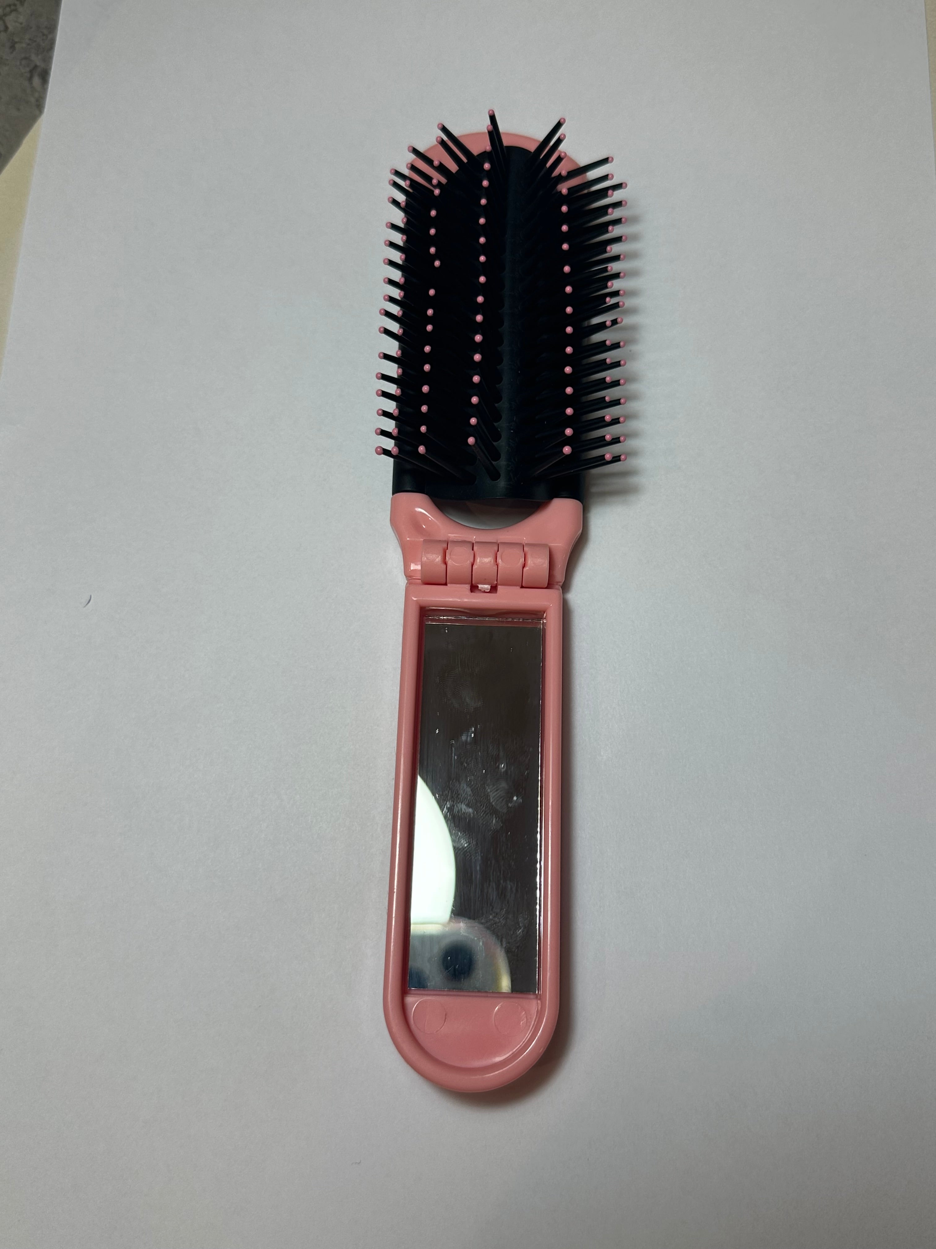 Folding Brush With Mirror