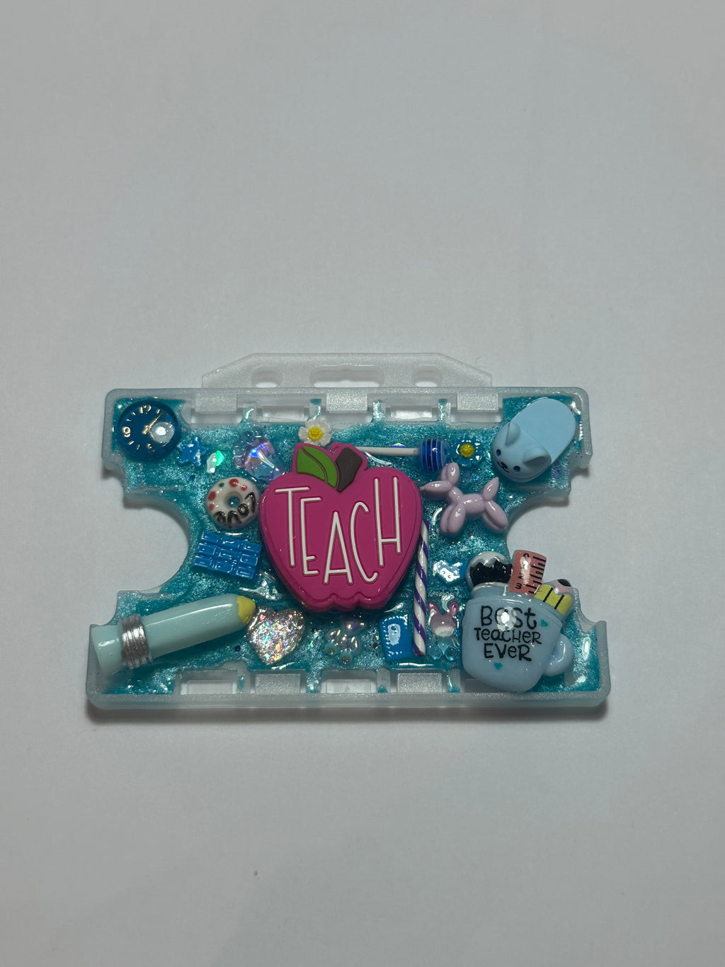 Handmade Resin Charm Lanyard Card Holder