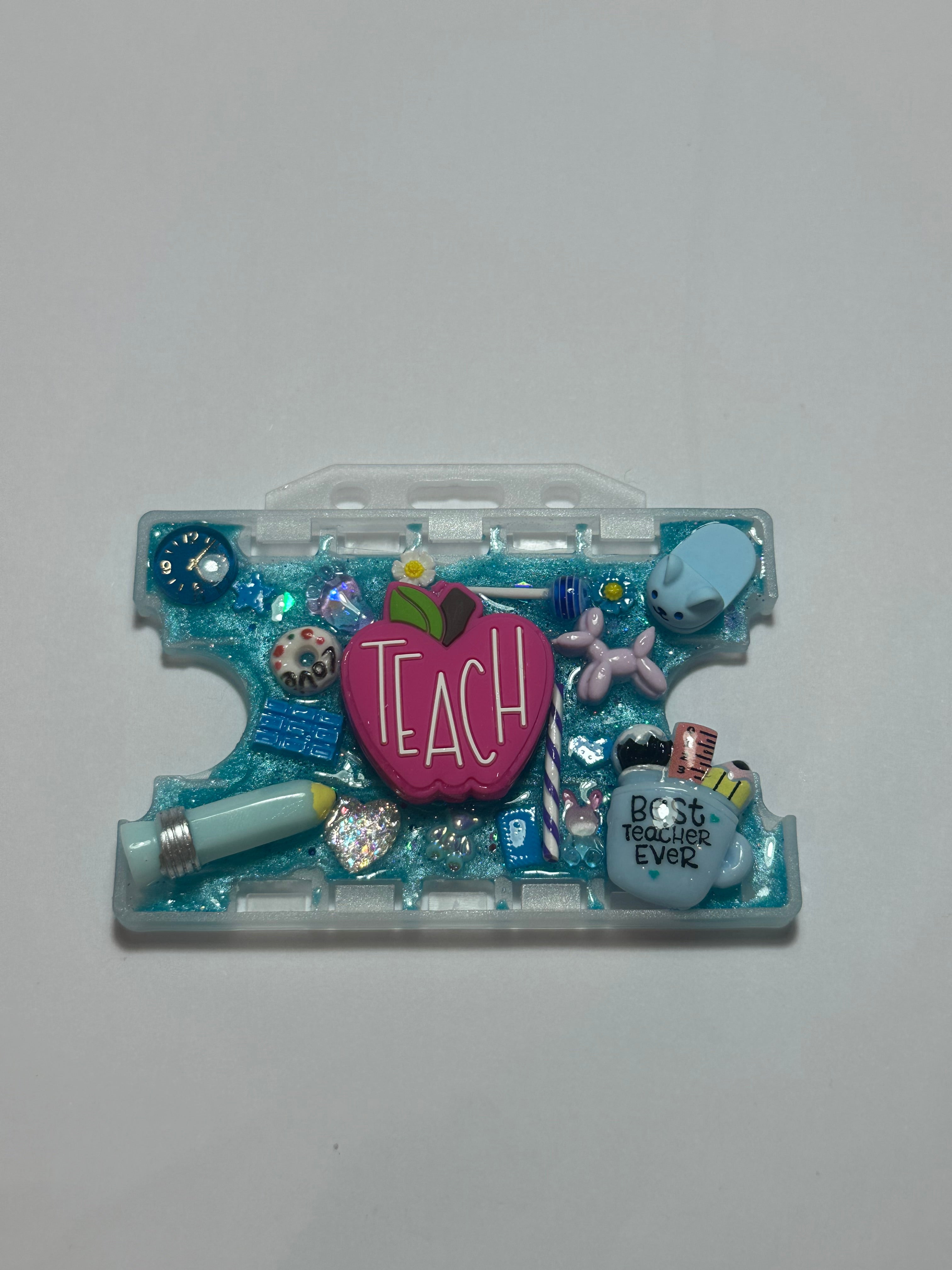 Handmade Resin Charm Lanyard Card Holder