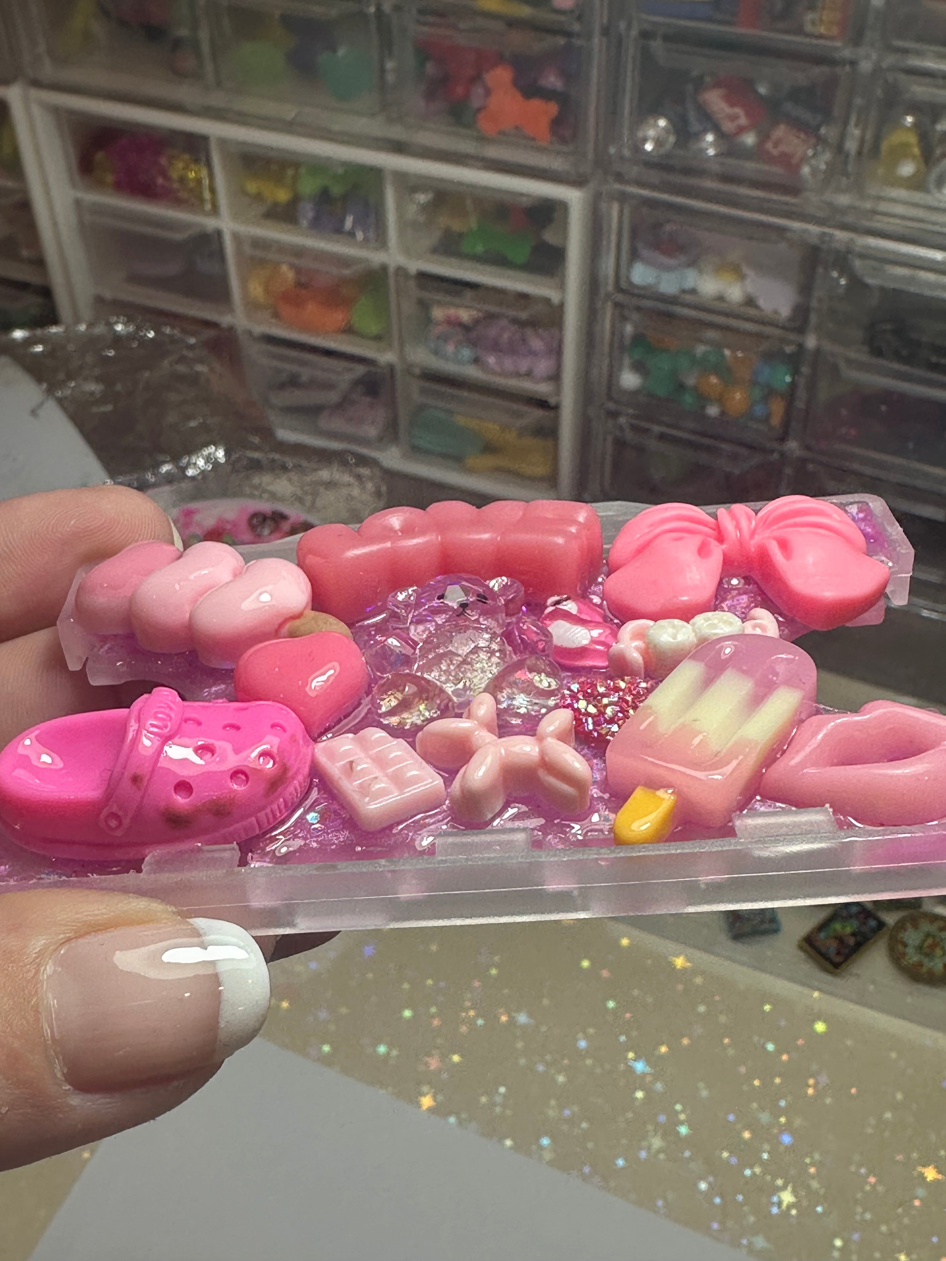 Handmade Resin Charm Lanyard Card Holder