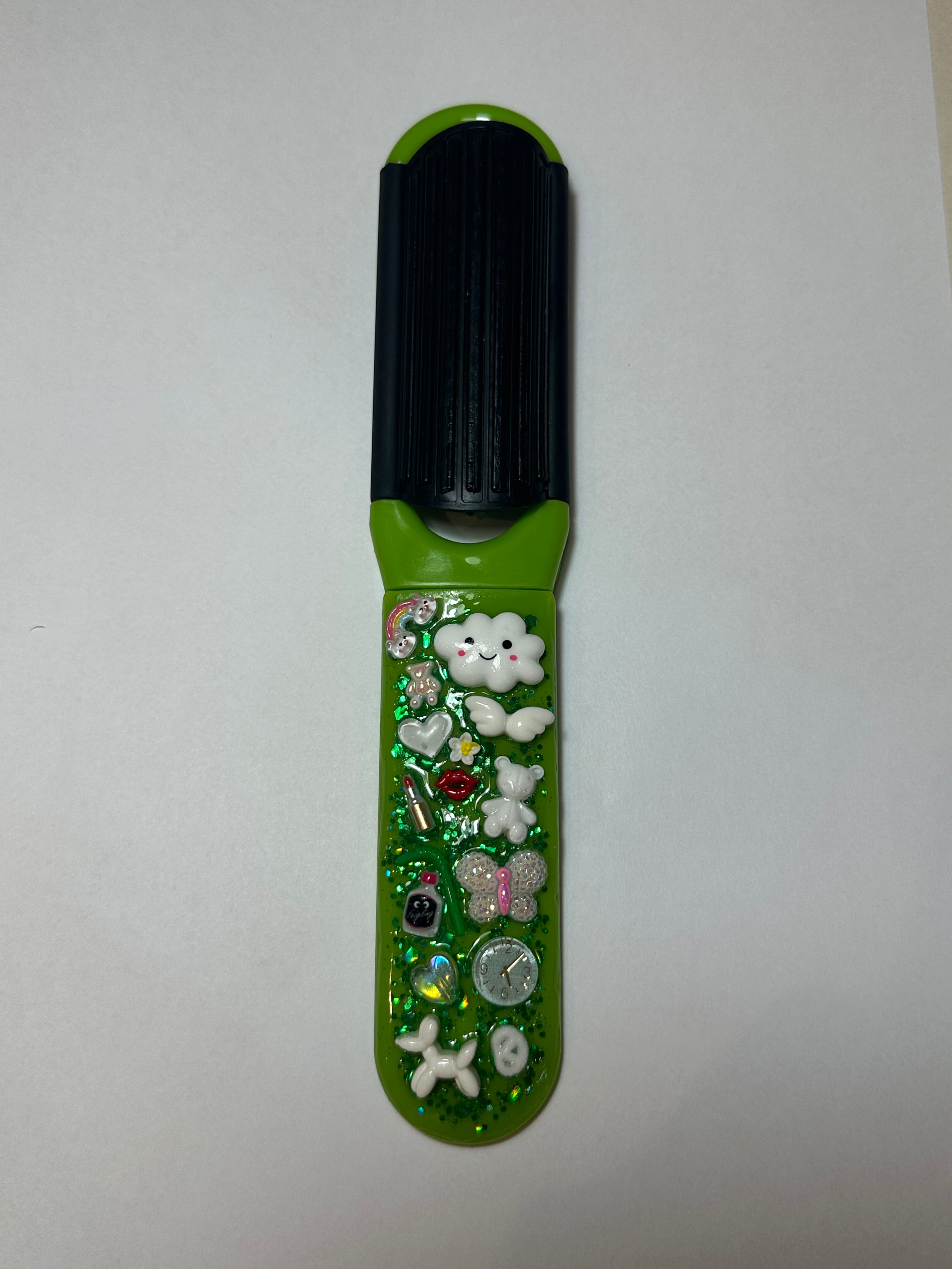 Folding Brush With Mirror