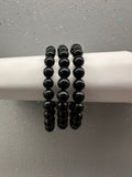 Obsidian Beaded Bracelet