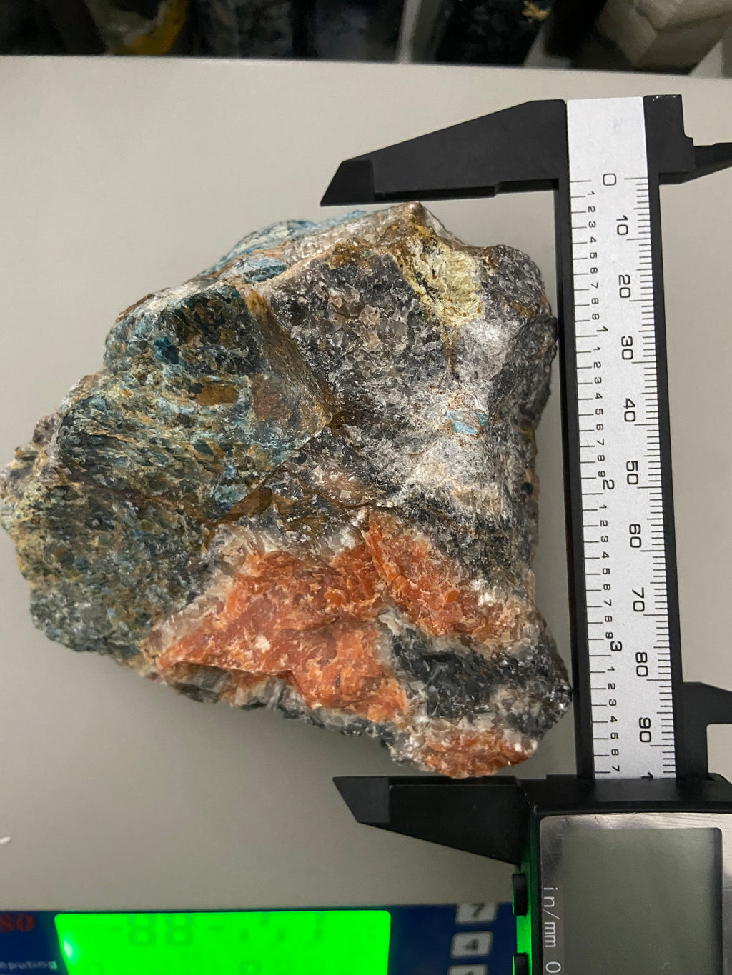 Raw Blue Apatite & Sunstone Raw