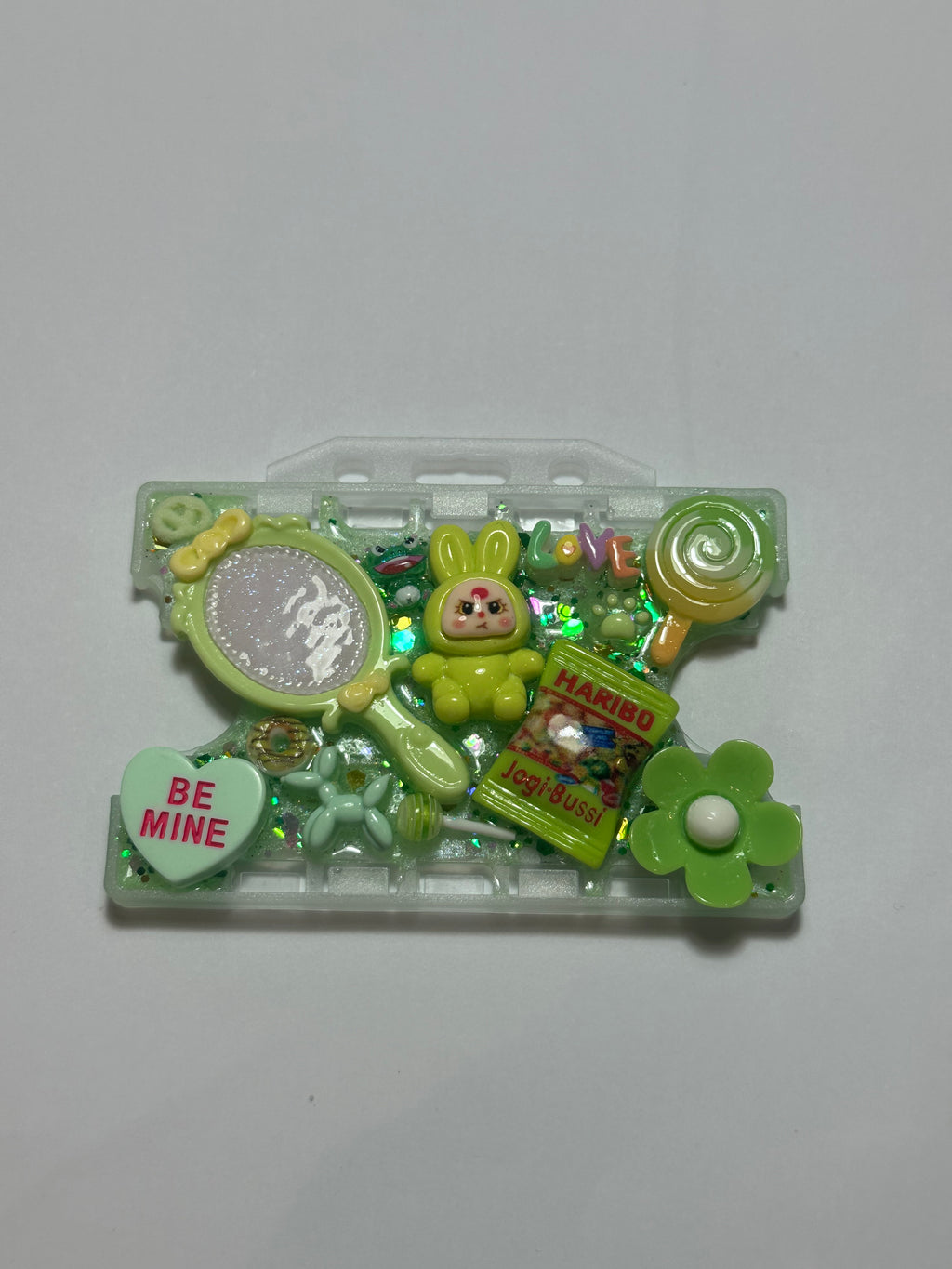 Handmade Resin Charm Lanyard Card Holder