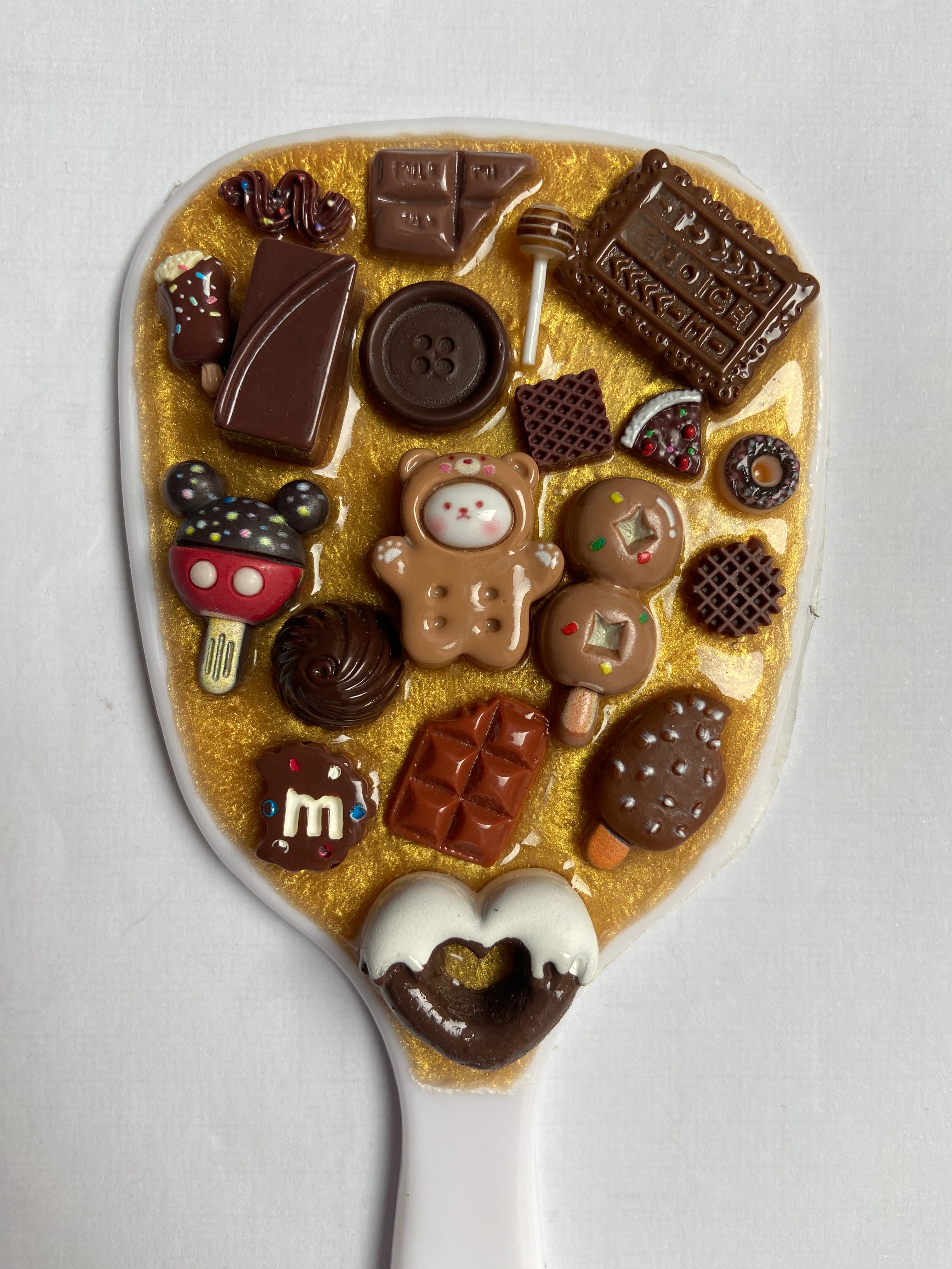 Handmade Resin Charm Hand Mirror