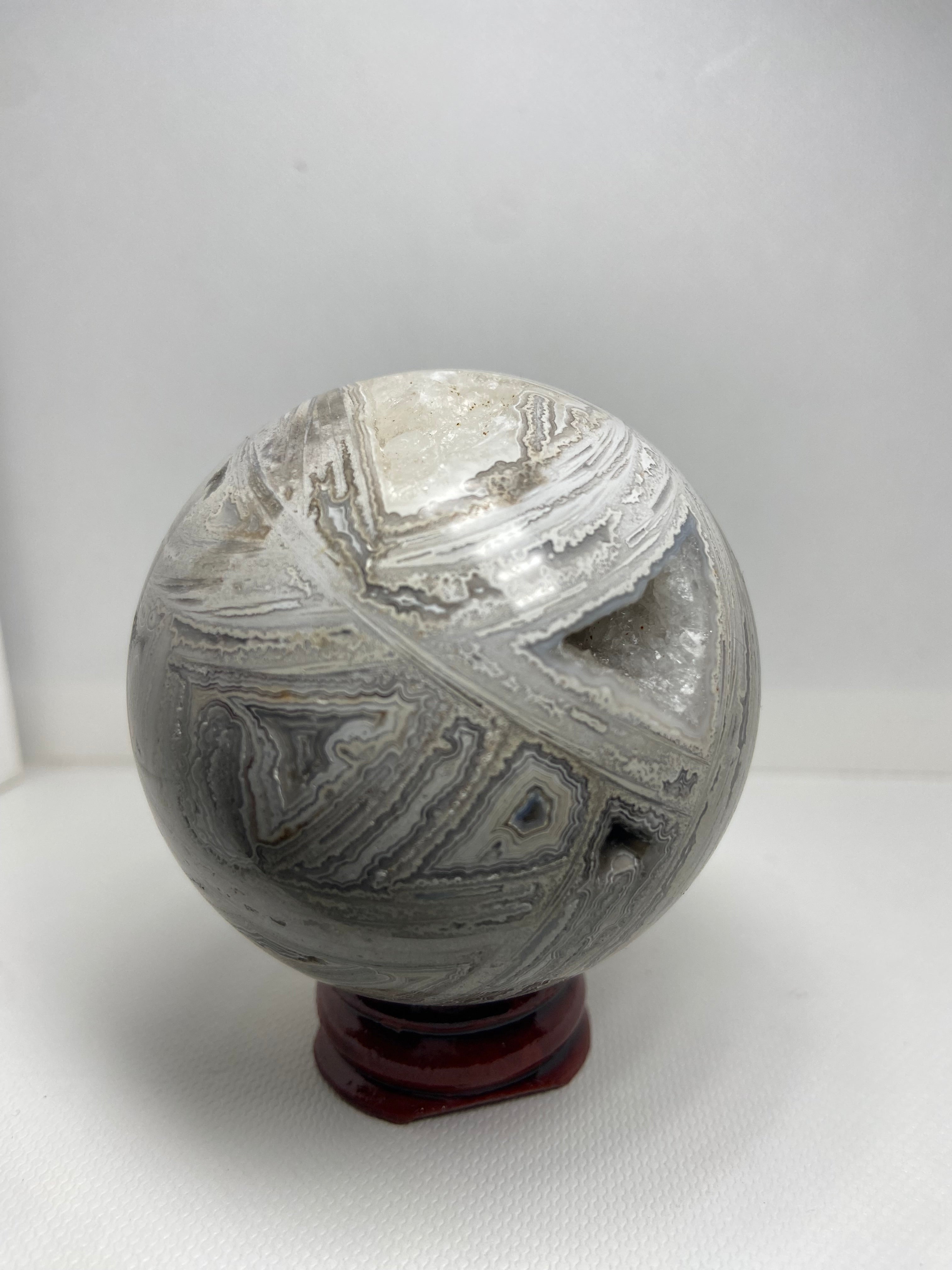 Mexican Crazy Lace Agate Sphere