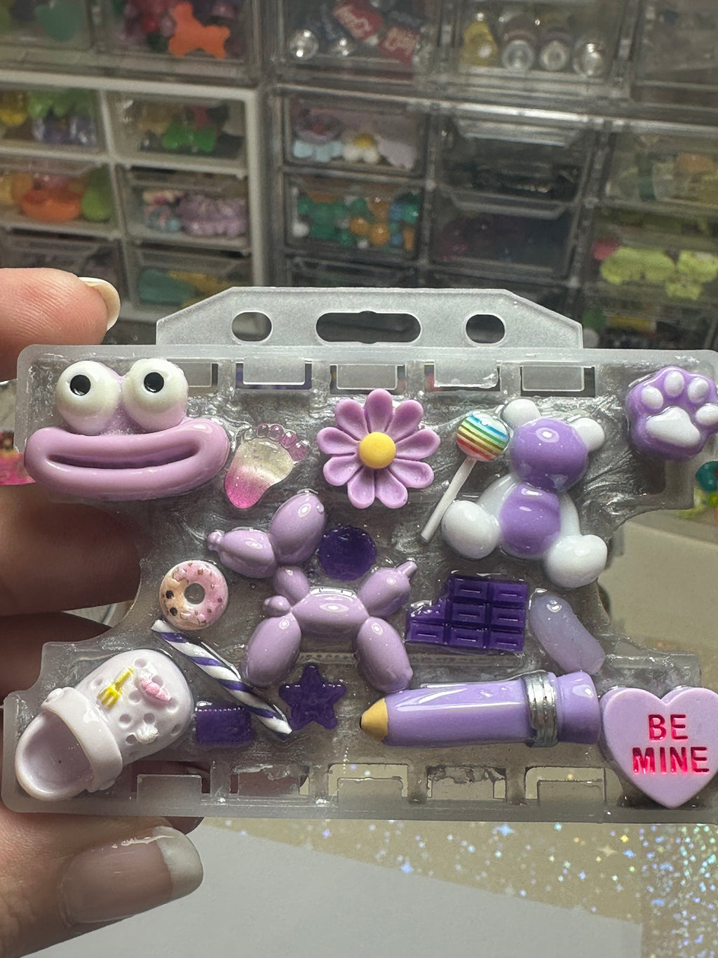 Handmade Resin Charm Lanyard Card Holder