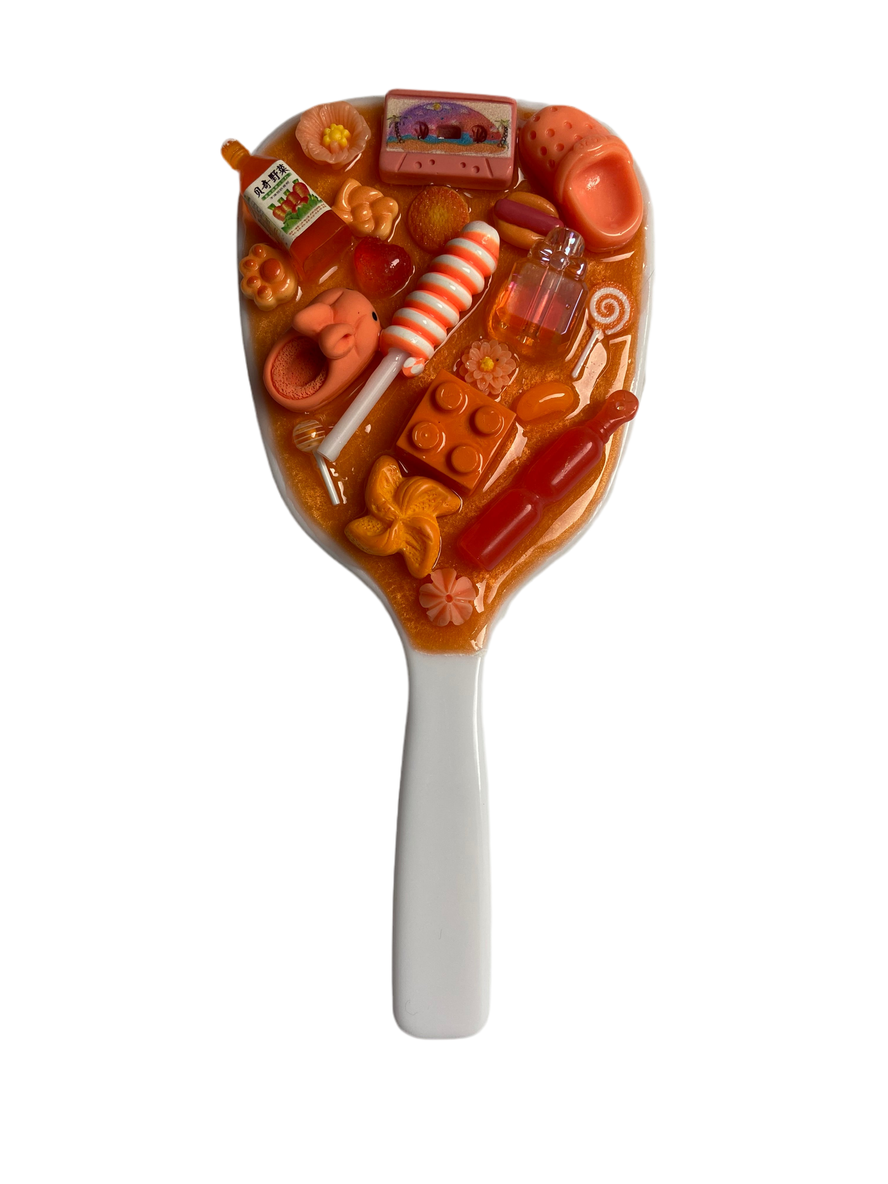 Handmade Resin Charm Hand Mirror