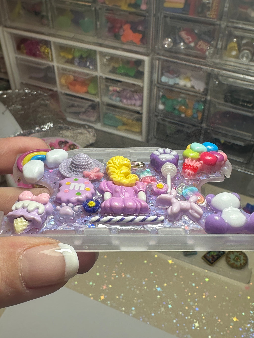 Handmade Resin Charm Lanyard Card Holder