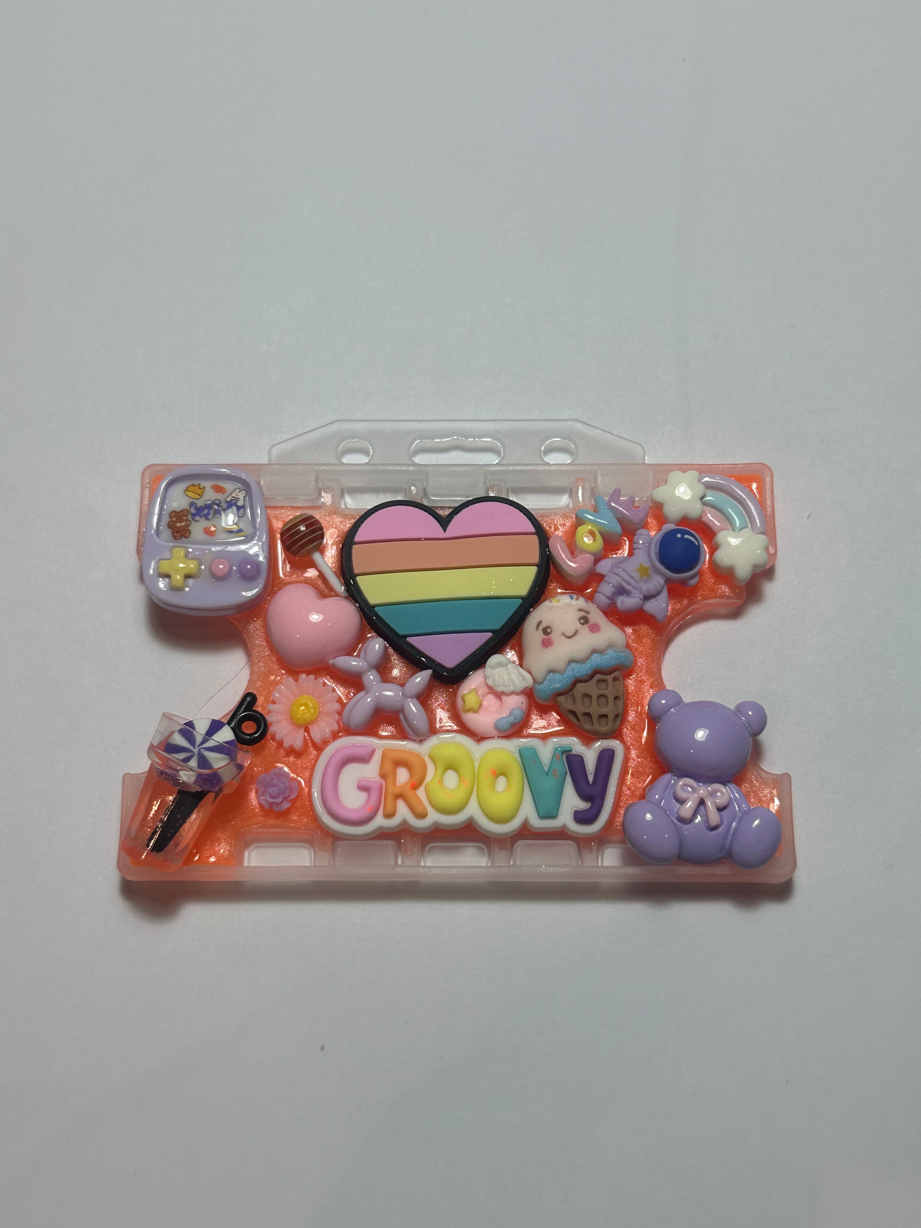 Handmade Resin Charm Lanyard Card Holder