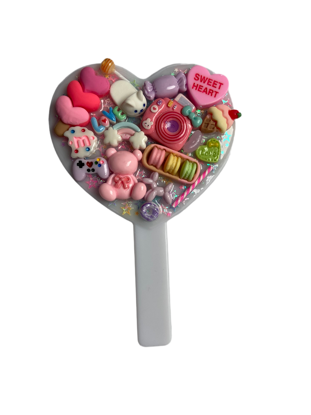 Small Handmade Resin Charm Hand Mirror