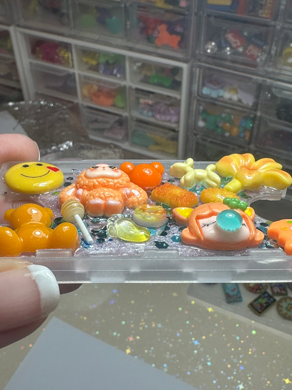 Handmade Resin Charm Lanyard Card Holder