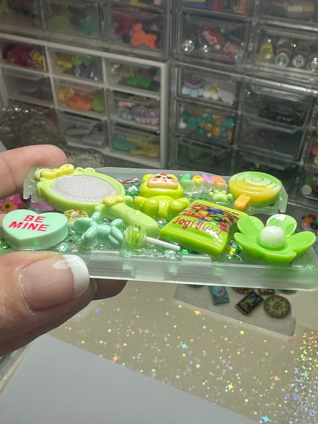 Handmade Resin Charm Lanyard Card Holder