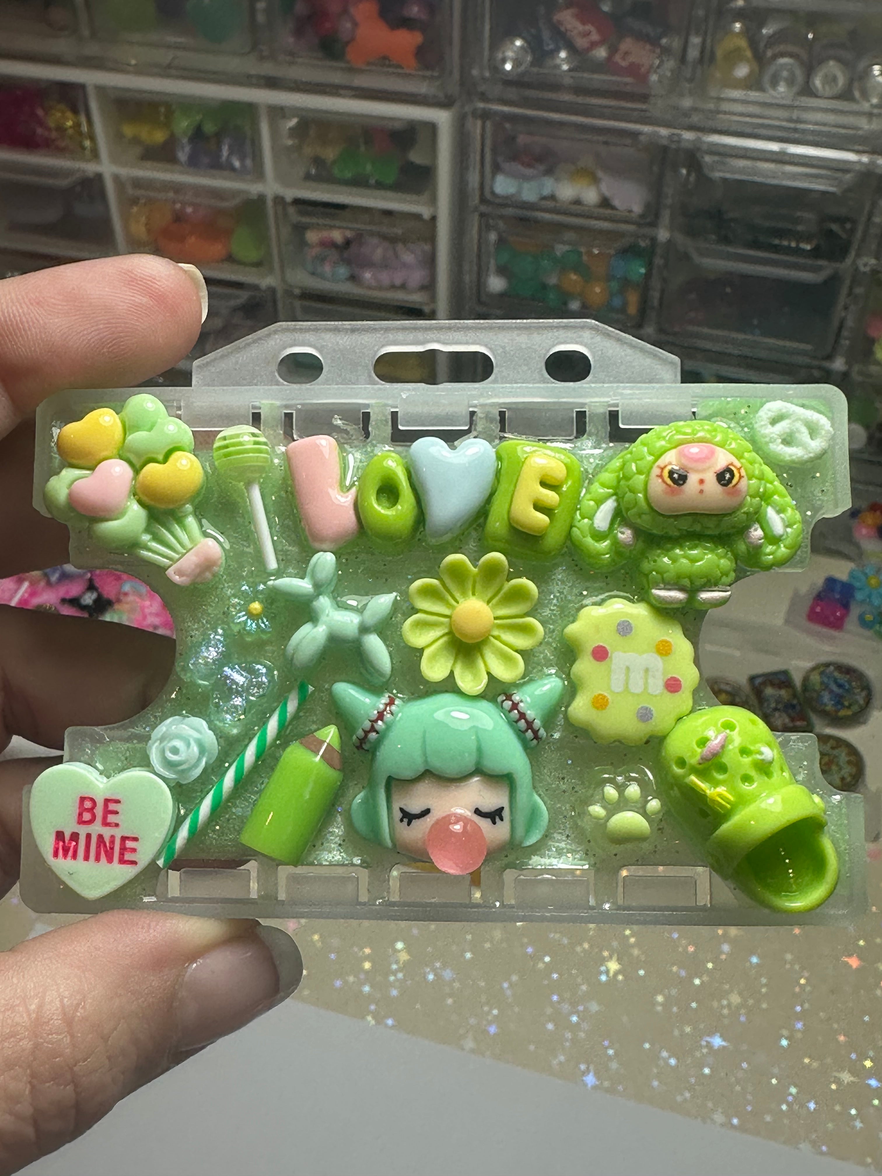 Handmade Resin Charm Lanyard Card Holder