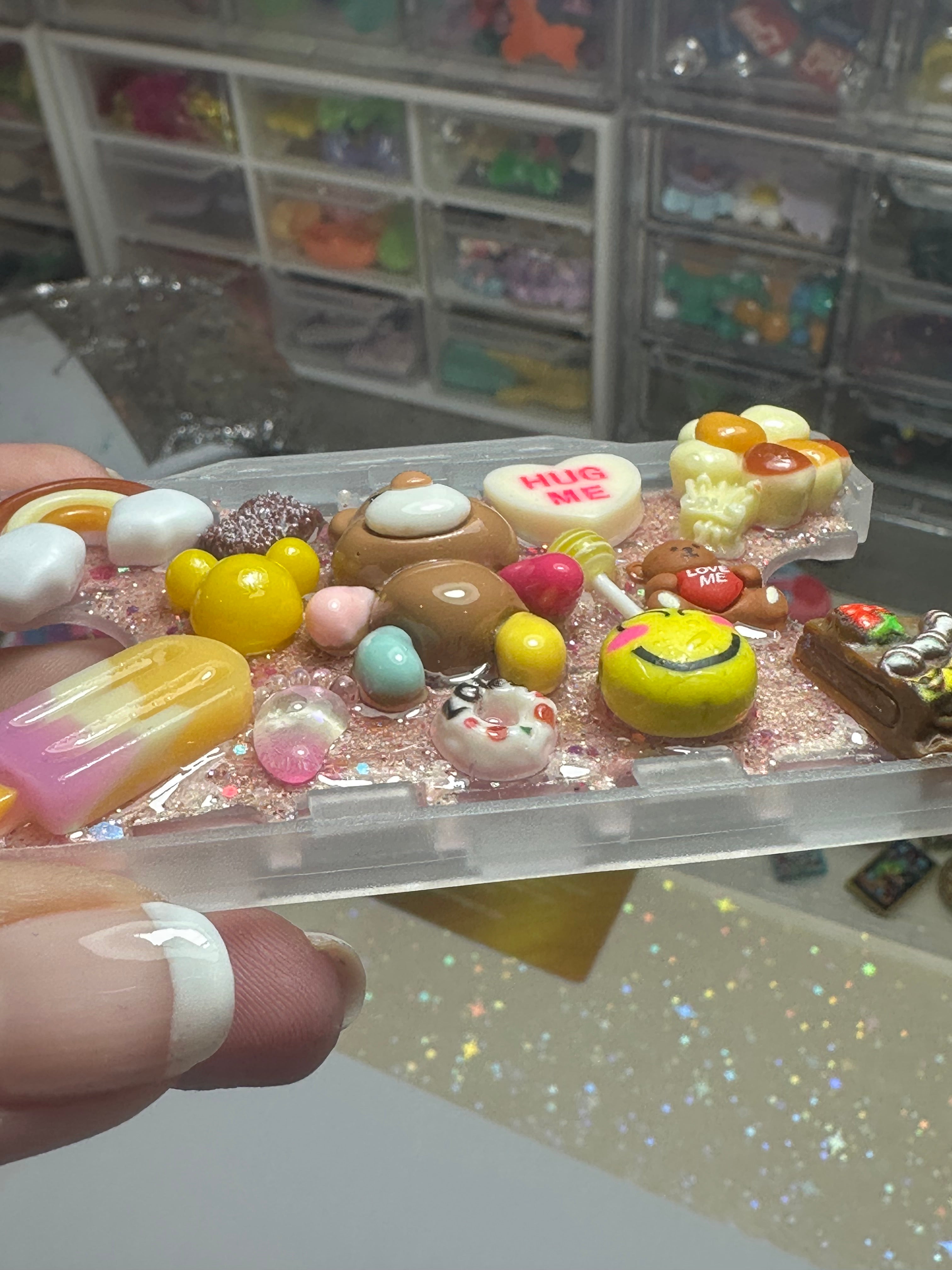 Handmade Resin Charm Lanyard Card Holder