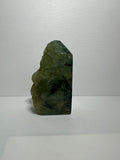 Prehnite Half Polish Half Raw Point