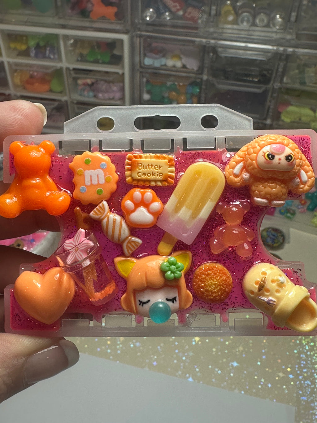 Handmade Resin Charm Lanyard Card Holder