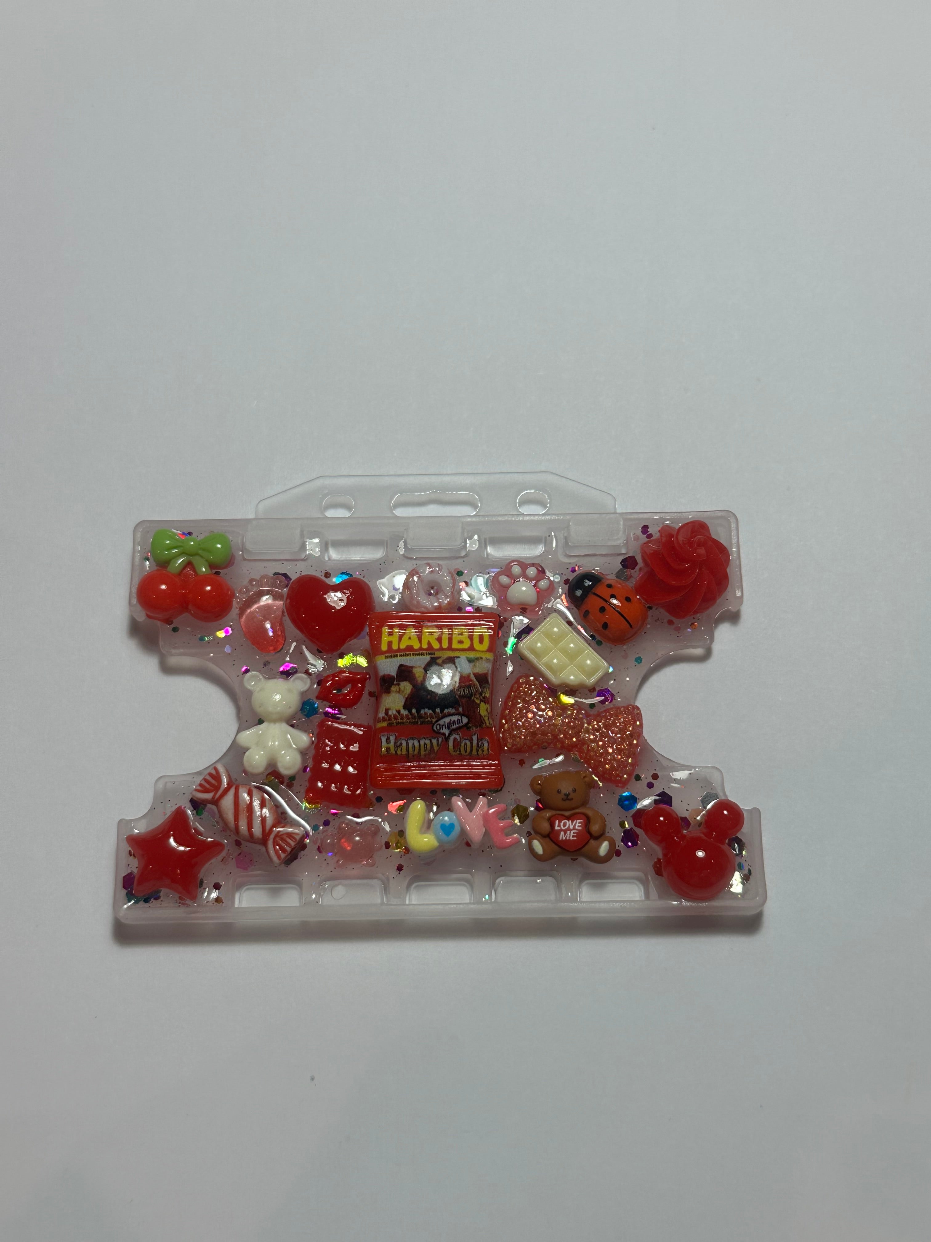 Handmade Resin Charm Lanyard Card Holder