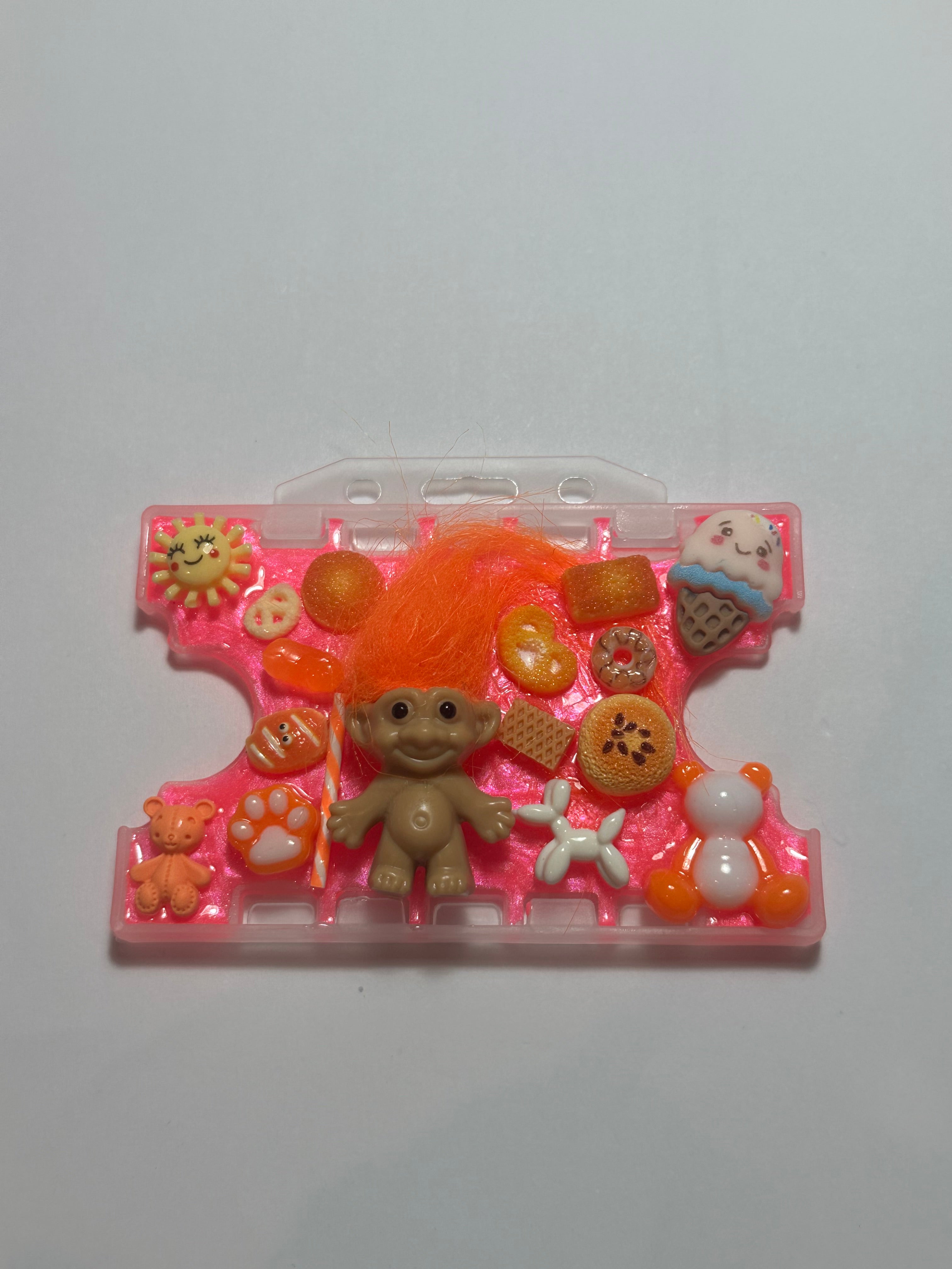 Handmade Resin Charm Lanyard Card Holder