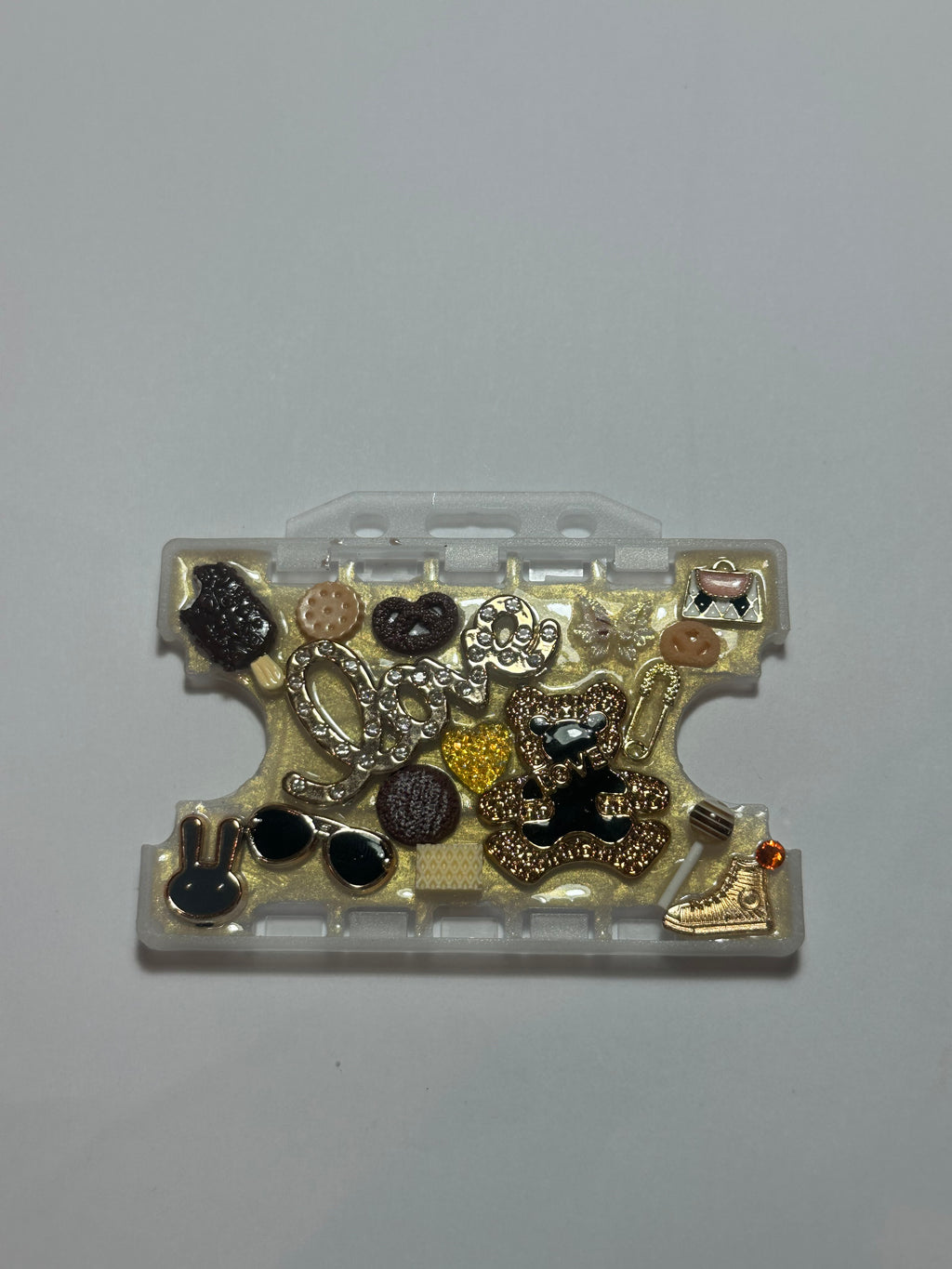 Handmade Resin Charm Lanyard Card Holder