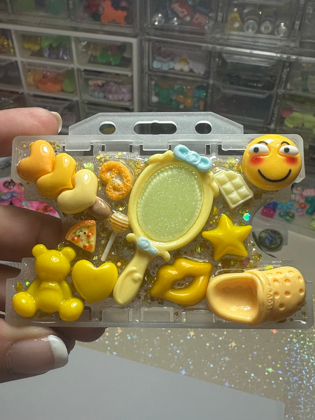 Handmade Resin Charm Lanyard Card Holder