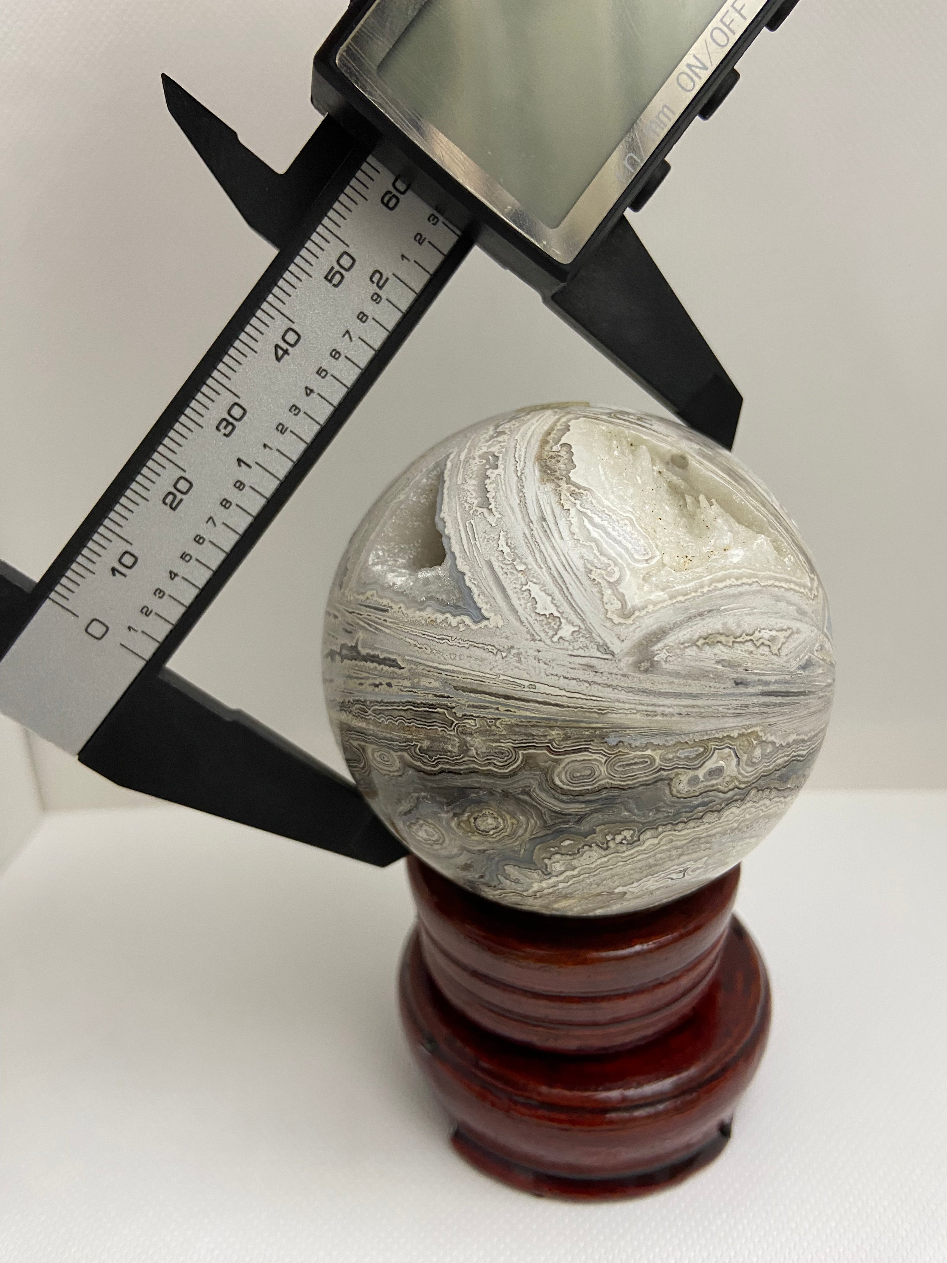 Mexican Crazy Lace Agate Sphere