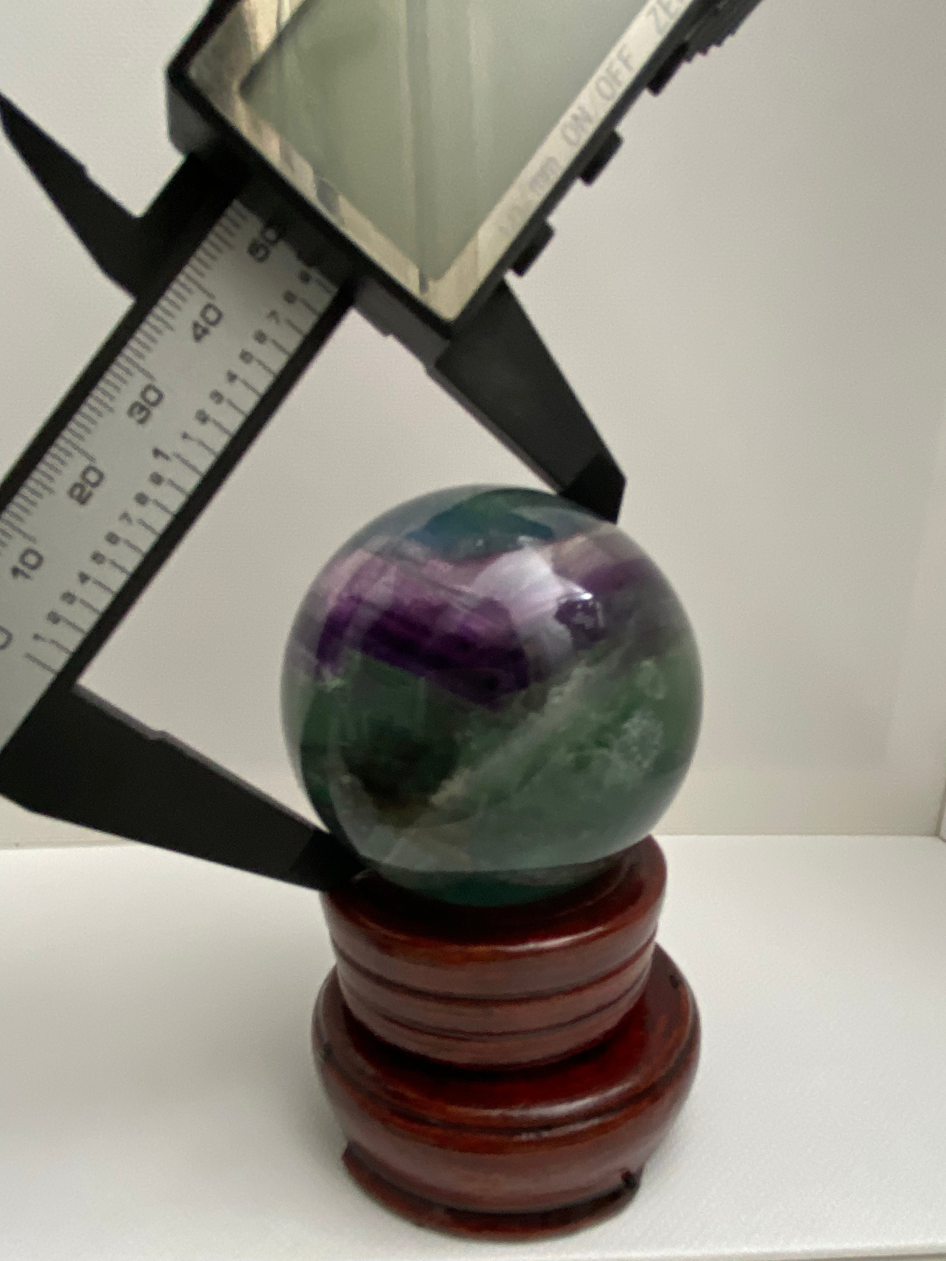 Rainbow Fluorite Sphere